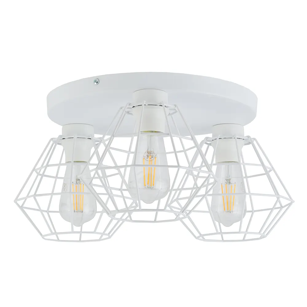 Lampa sufitowa DIAMOND biała na okrągłej podstawie 50x22cm