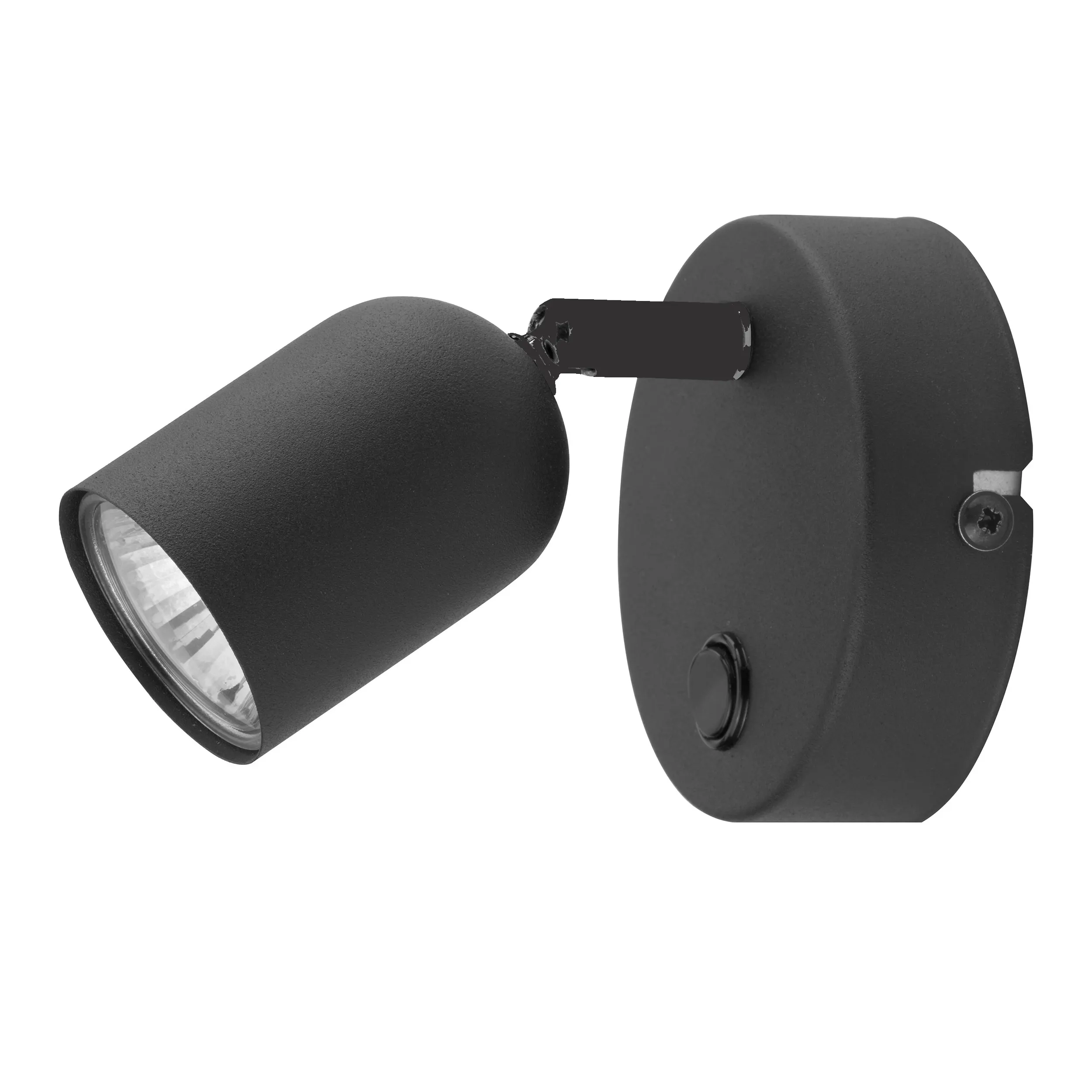 Kinkiet TOP czarny regulowany z włącznikiem 15x13x8cm Kinkiet TOP czarny regulowany z włącznikiem 15x13x8cm