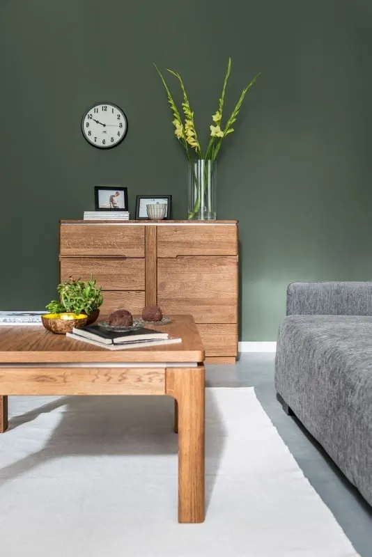 Stolik kawowy MONTENEGRO 41 drewniany dąb rustical 80x80x45cm - TH-100-0935