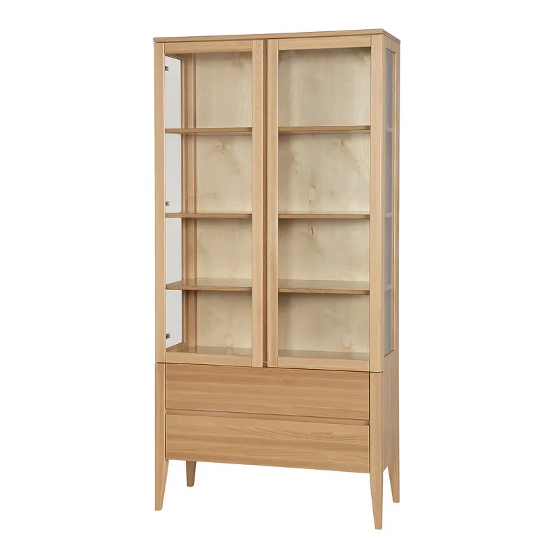 Witryna bukowa KW439 Naturalny DREWMAX — zdjęcie 2