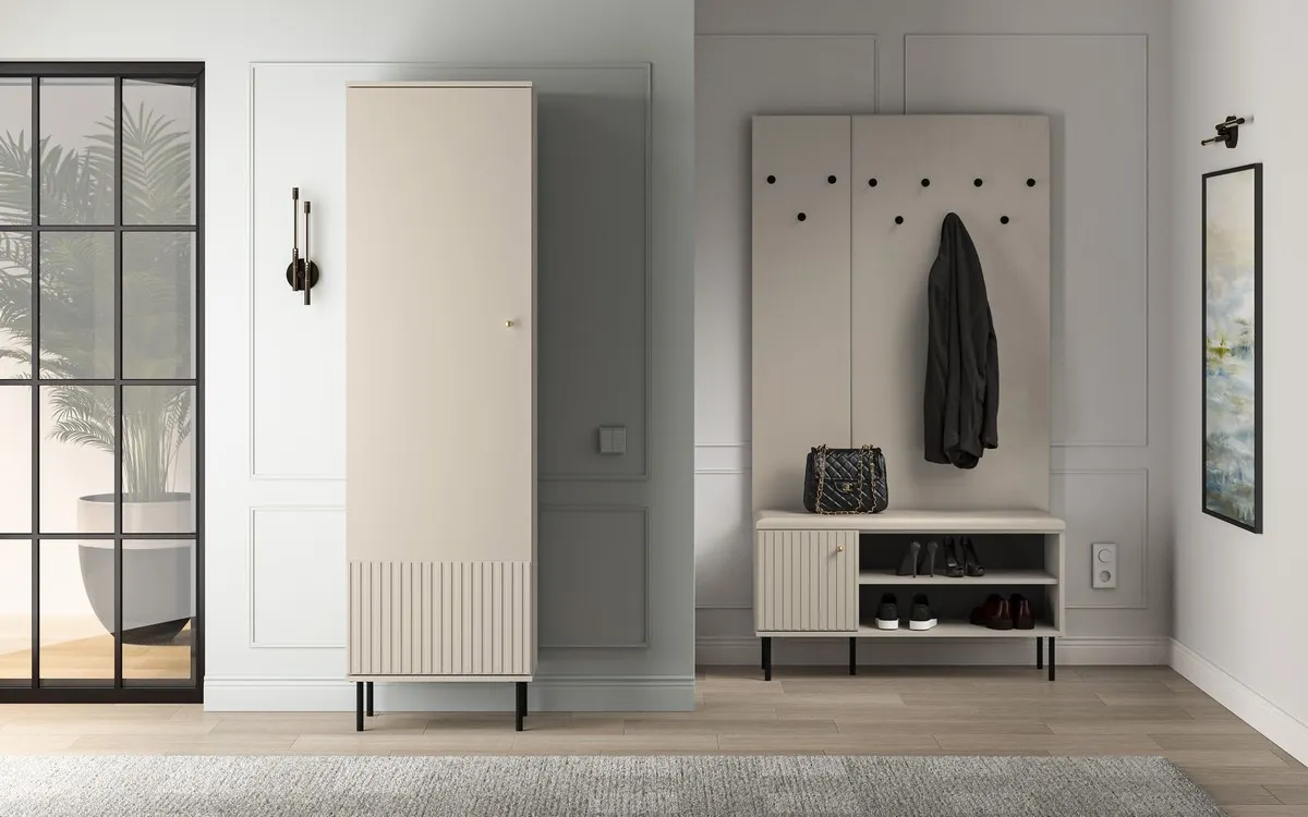 Szafa 1-drzwiowa SOPHIE 12 do przedpokoju cashmere 55x34x190 - 1SOPH12-001