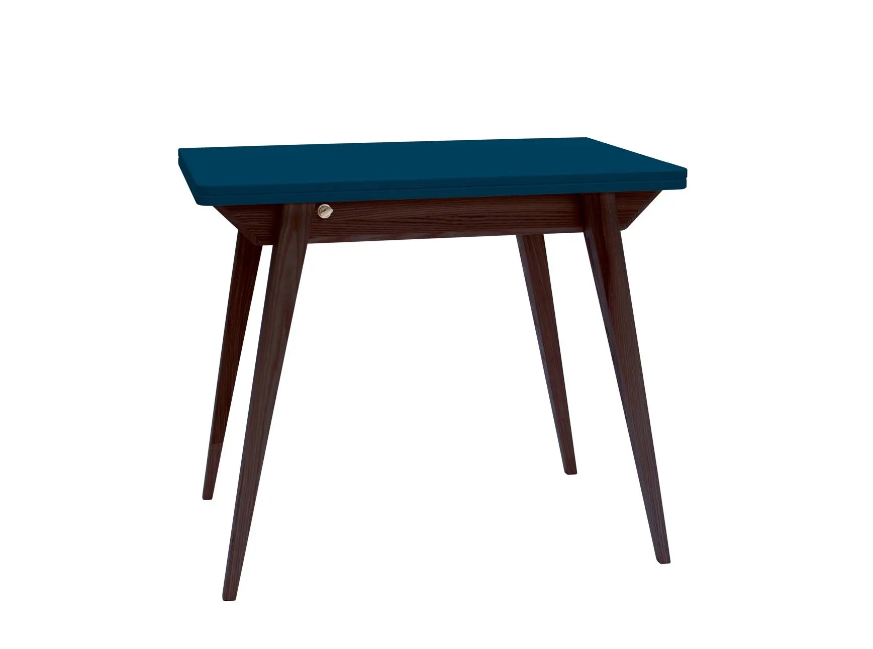 Stół rozkładany ENVELOPE 65x90-130cm petrol blue orzech Meble, Tabela, Biurko, Stół do jadalni