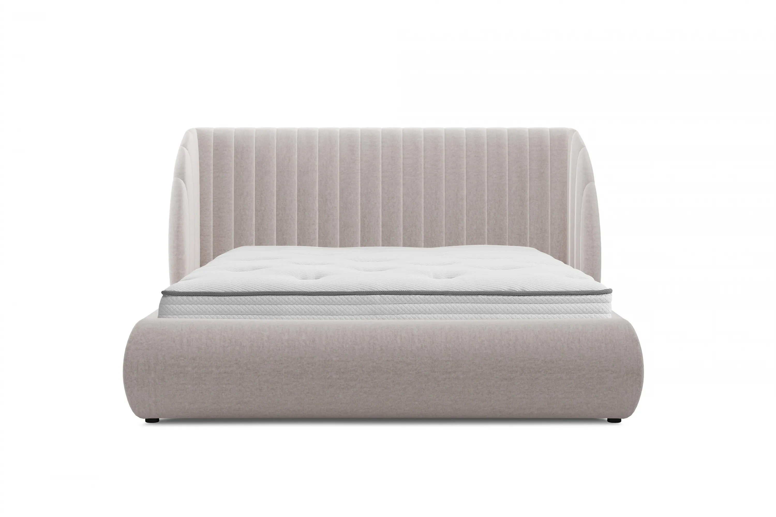 Łóżko Galin z pojemnikiem / 160x200 / Maya 01 - kremowy - B_158503