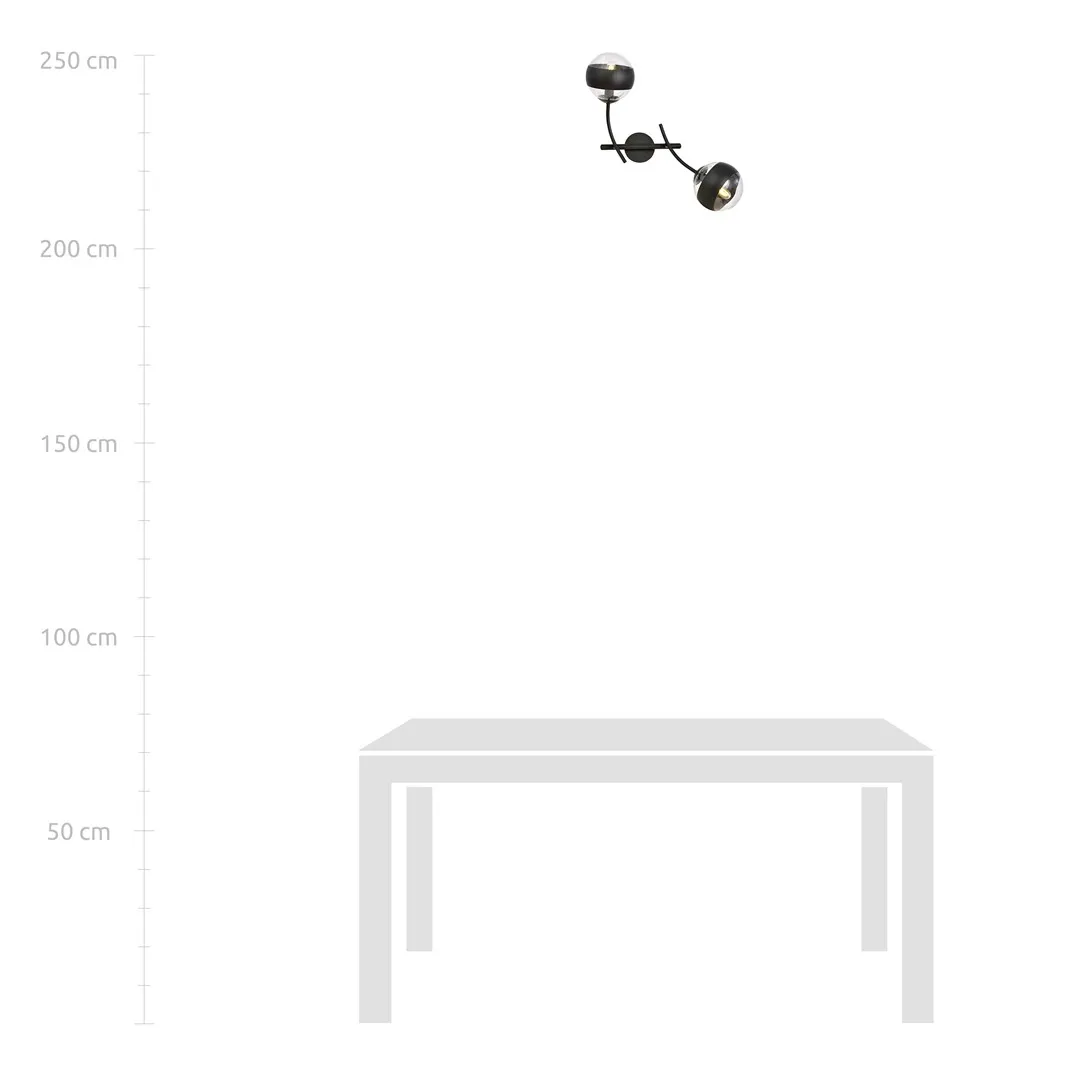 Kinkiet HUNTER Czarny 1101/K2 - 1101/K2