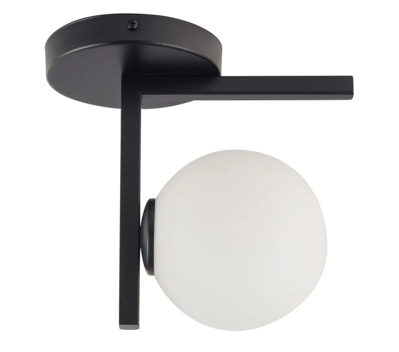 Lampa sufitowa/plafon ANDY biało-czarny