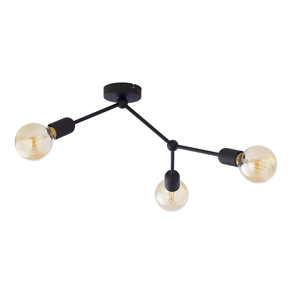 Lampa sufitowa FANTASY czarna 5x38x27cm