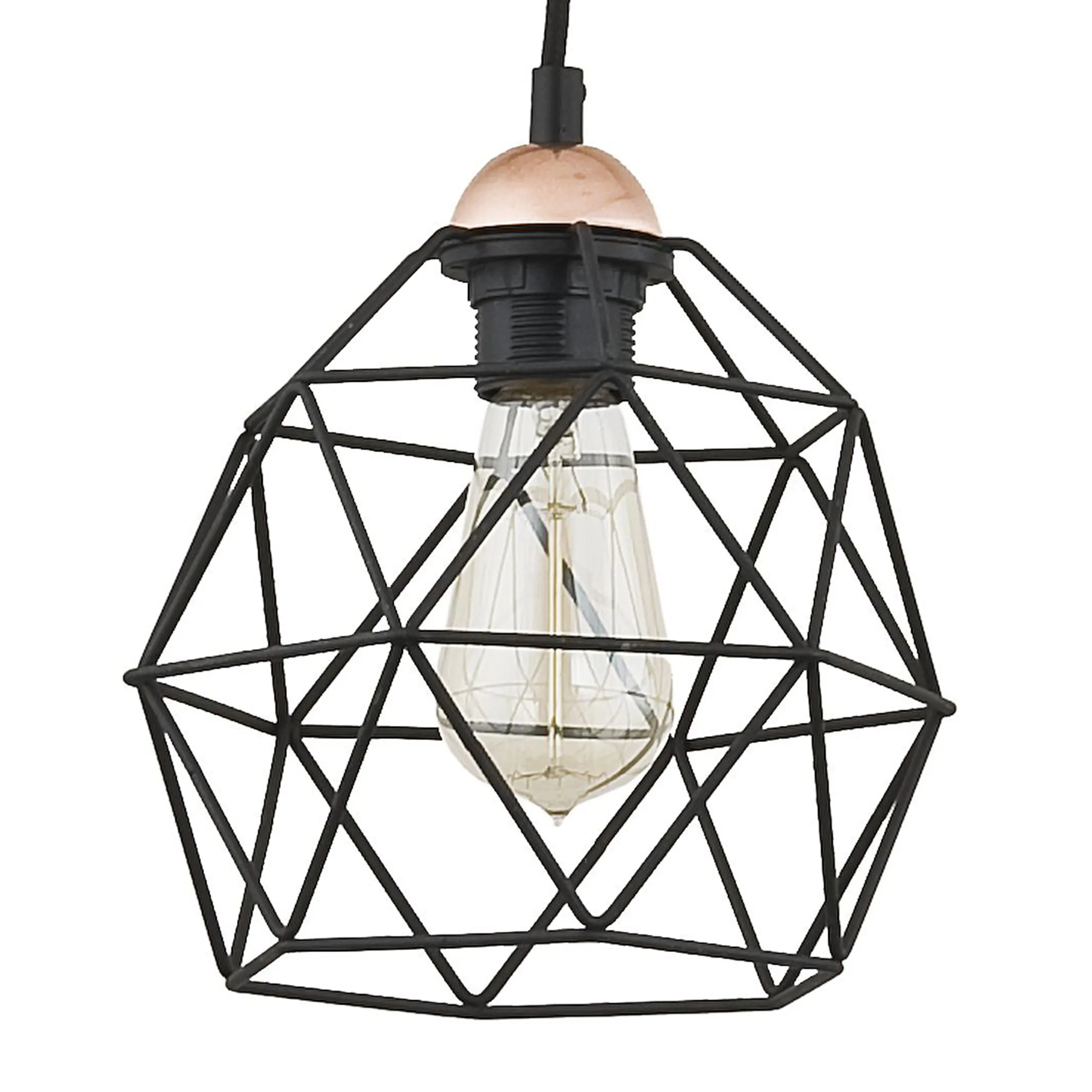 Lampa wisząca GALAXY pająk z podporami czarna ze złotymi elementami klosze w różnych kształtach 130x70cm - TK_1646