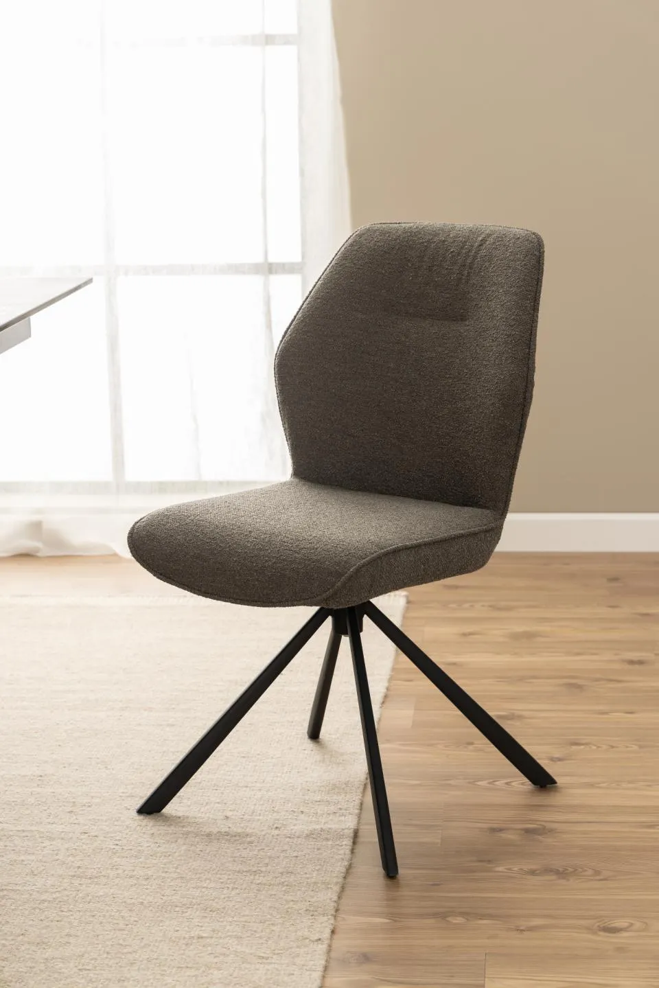 Krzesło obrotowe SPRING Szary, Czarny - zamek błyskawiczny ( zestaw 2 sztuk ) - 0000100849