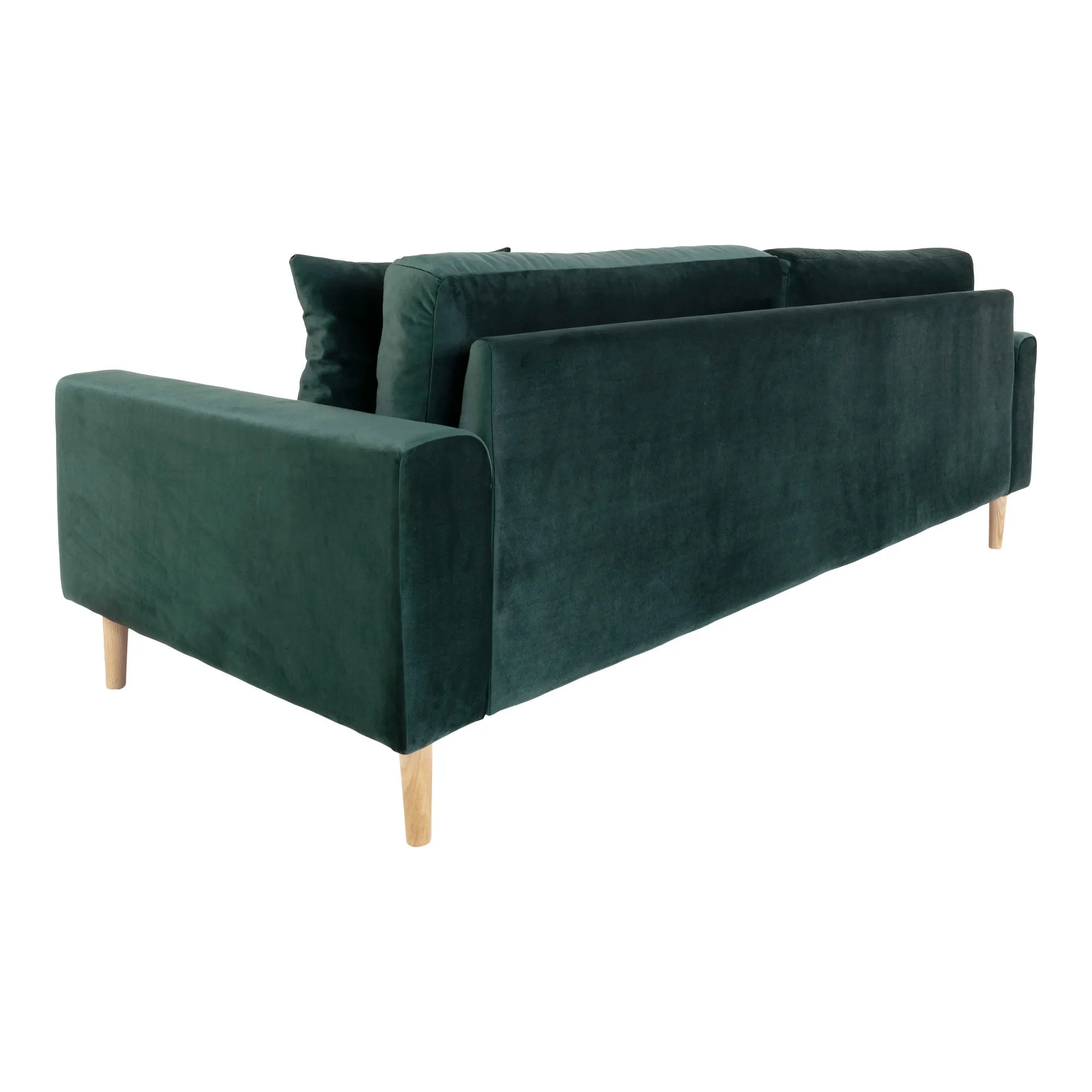 Sofa wypoczynkowa LIDO 3-osobowa 210 cm - zielony, naturalny - 1301445