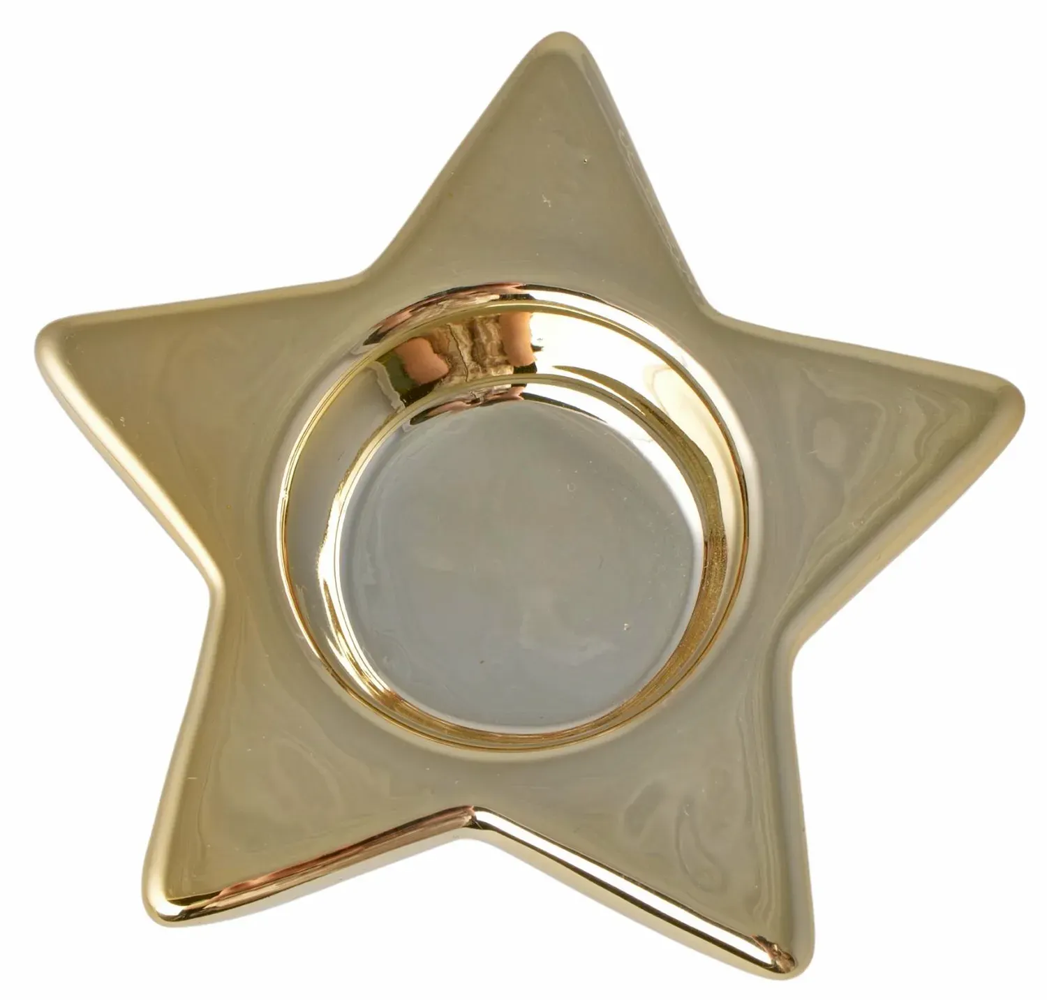 ŚWIECZNIK GWIAZDKA na T-light 1519 złoty