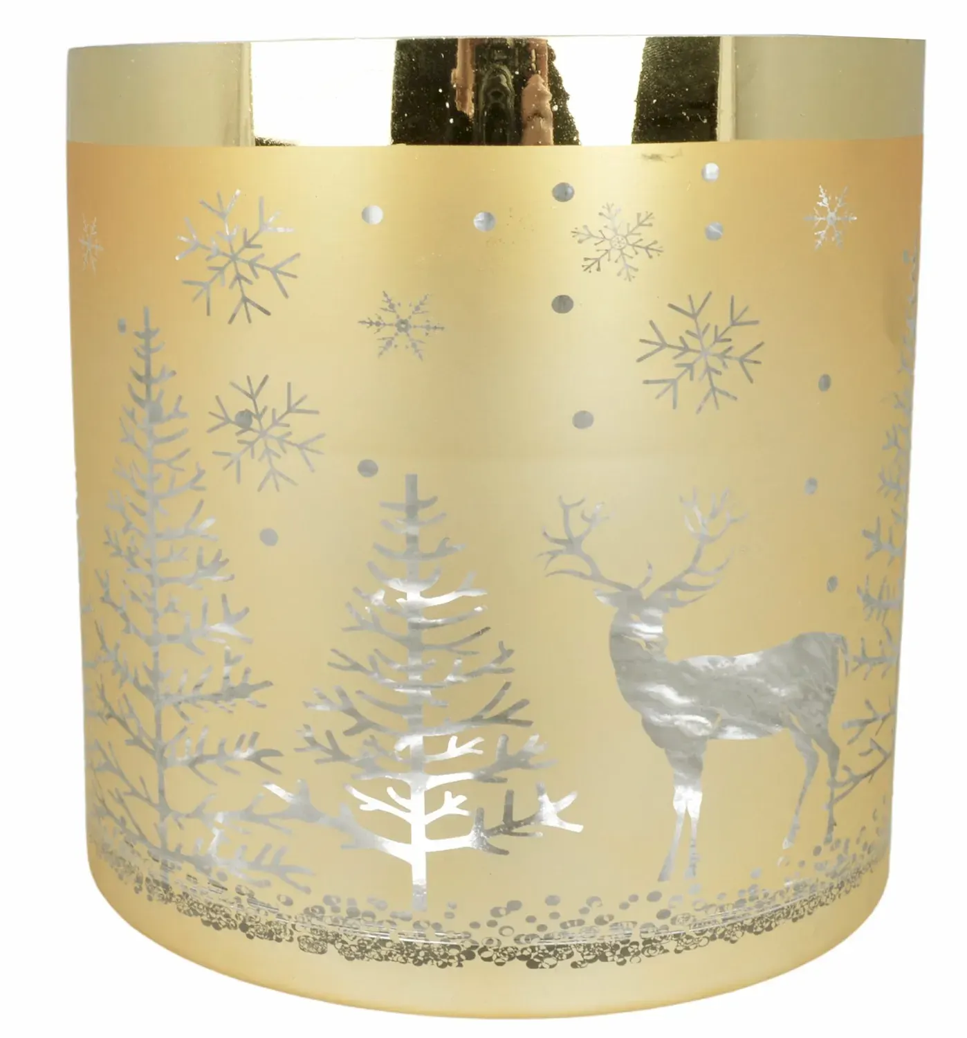 ŚWIECZNIK szklany 8367 duży złoty ŚWIECZNIK szklany 8367 duży złoty