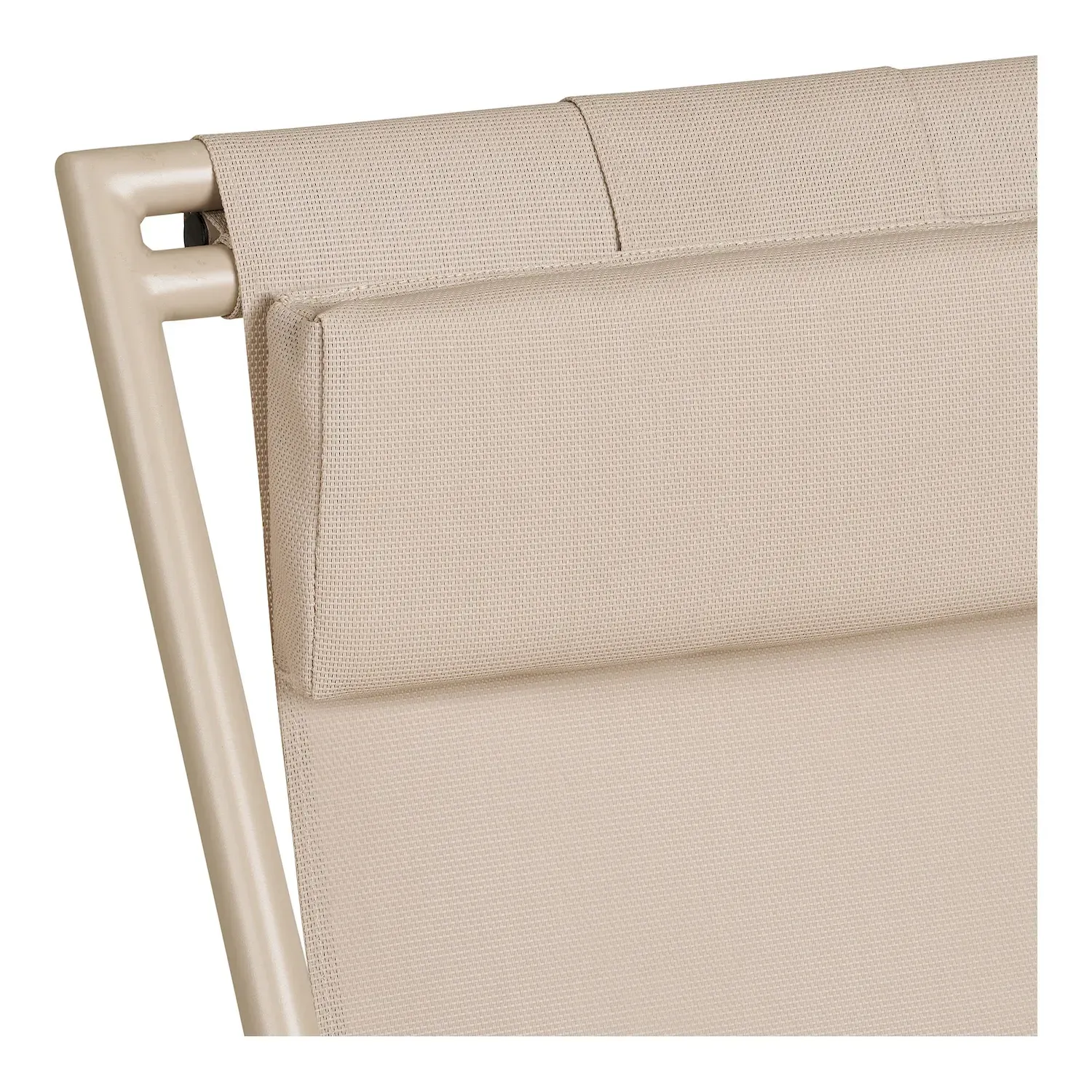 Leżak CURTIS leżak z 4-pozycyjnym oparciem kolor taupe - 7101015