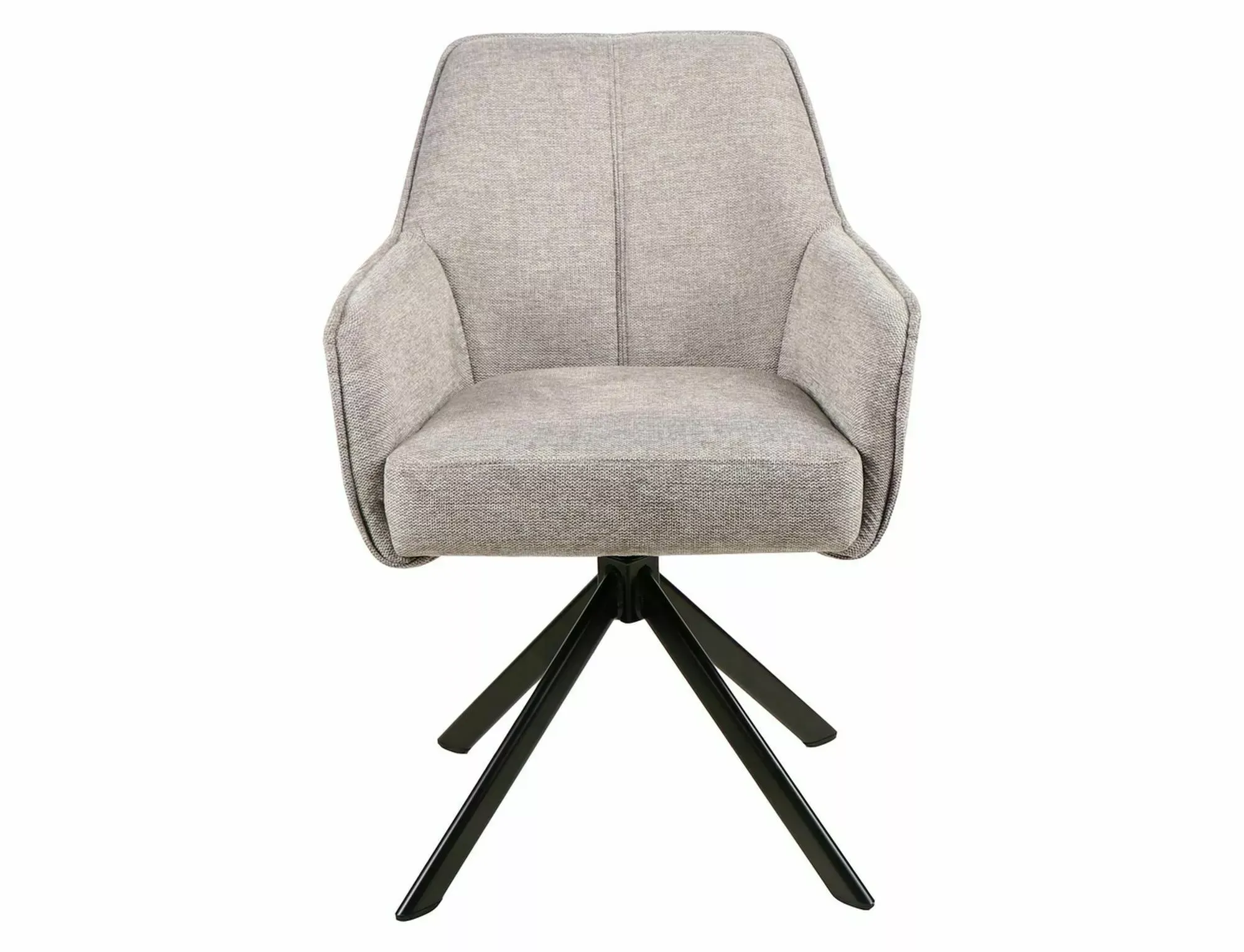 Krzesło obrotowe NOTTI BREGO 07 szare czarny stelaż - NOTTIBRCSZ