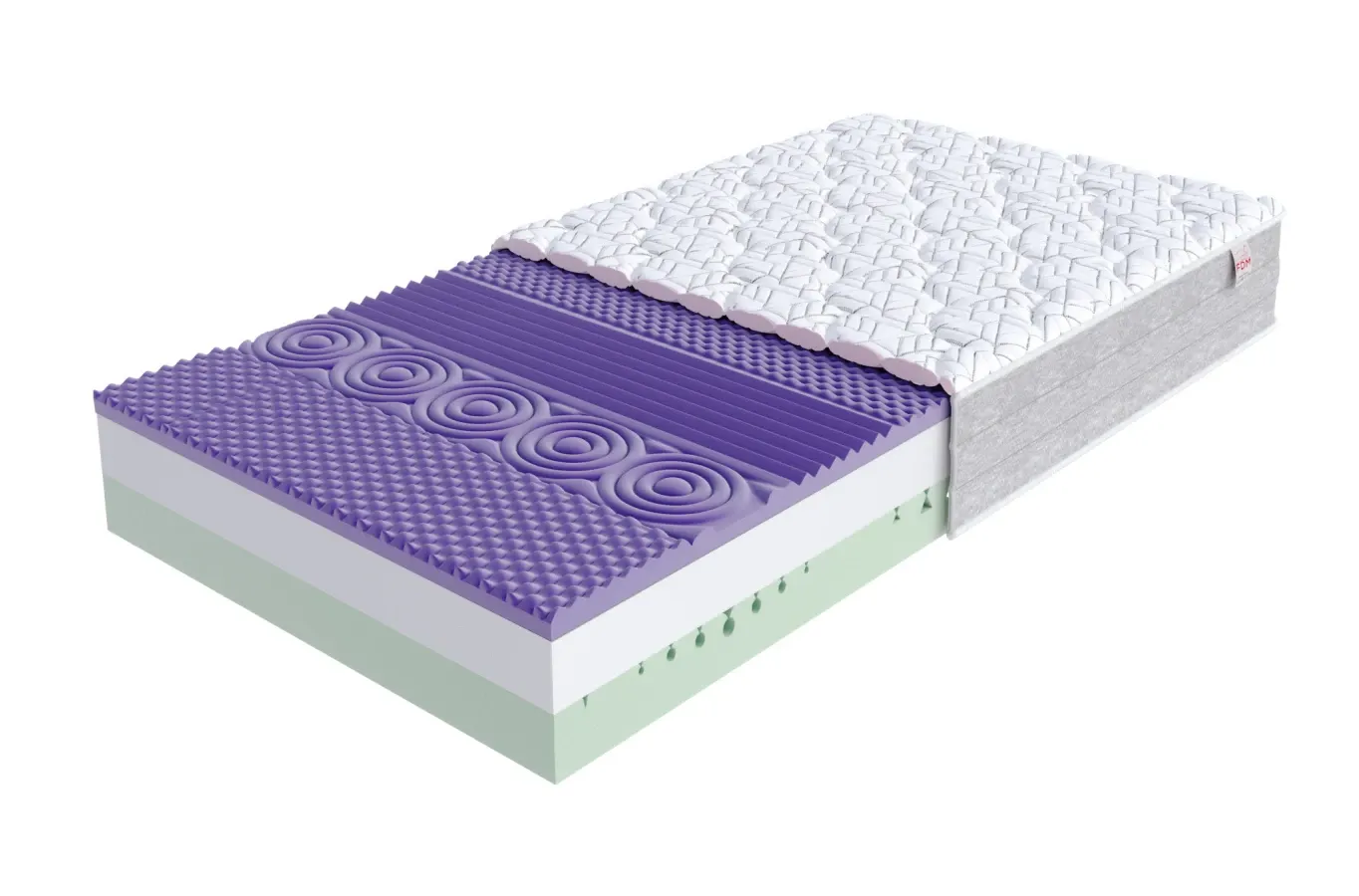 Materac piankowy AVELLINO pianka HR30, pianka HR44 - 140x200x28- H3 średnio twardy — zdjęcie 3