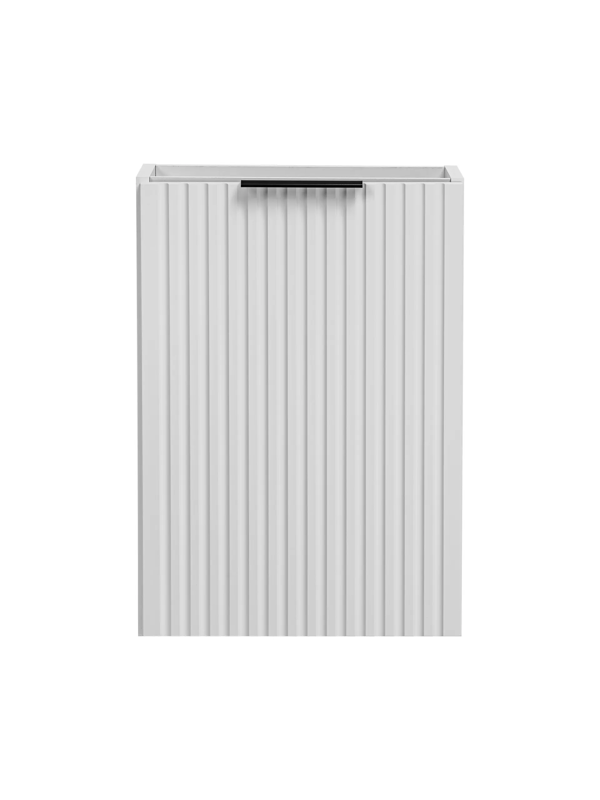 Szafka wisząca pod umywalkę ADEL ryflowana biała ryflowana 57x40x22cm - ADEL_WHITE_82-40-B-1D