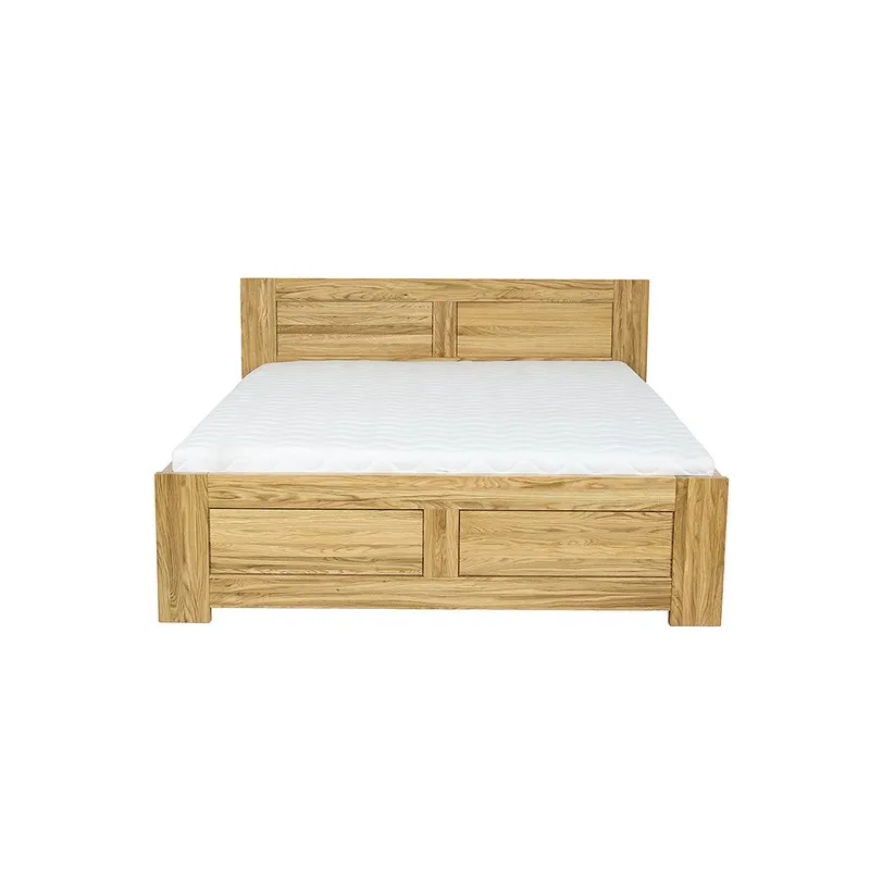 Łóżko dębowe LK212 Brendy 200x200 DREWMAX - 40698