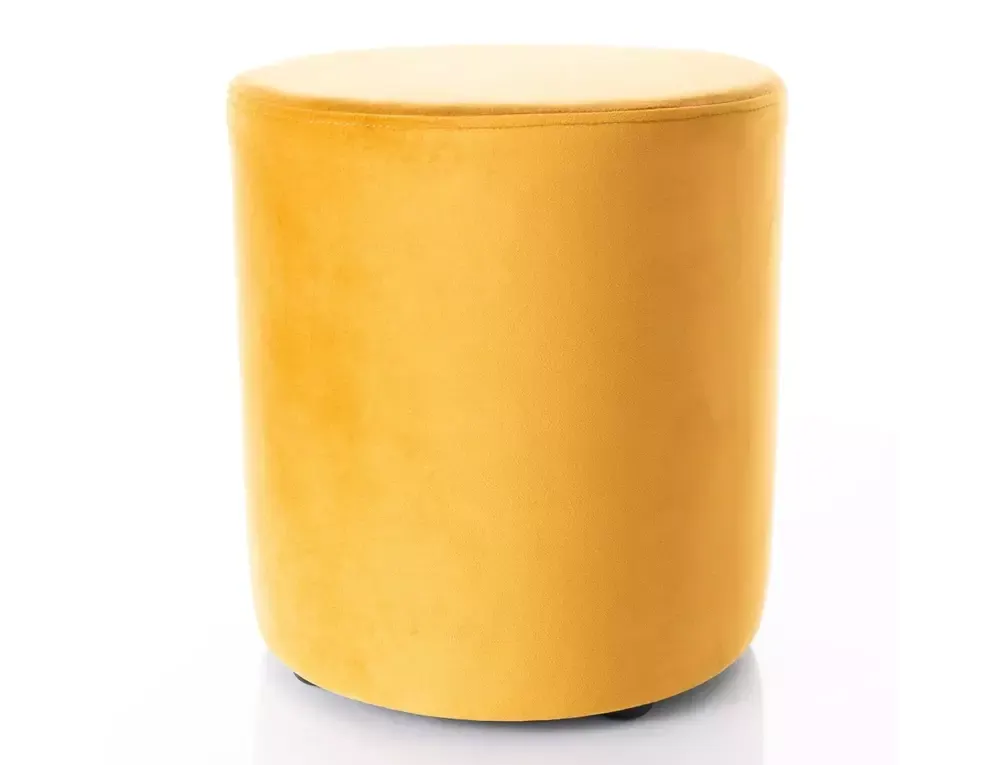 Puf okrągły DOTI B VELVET 38 cm curry