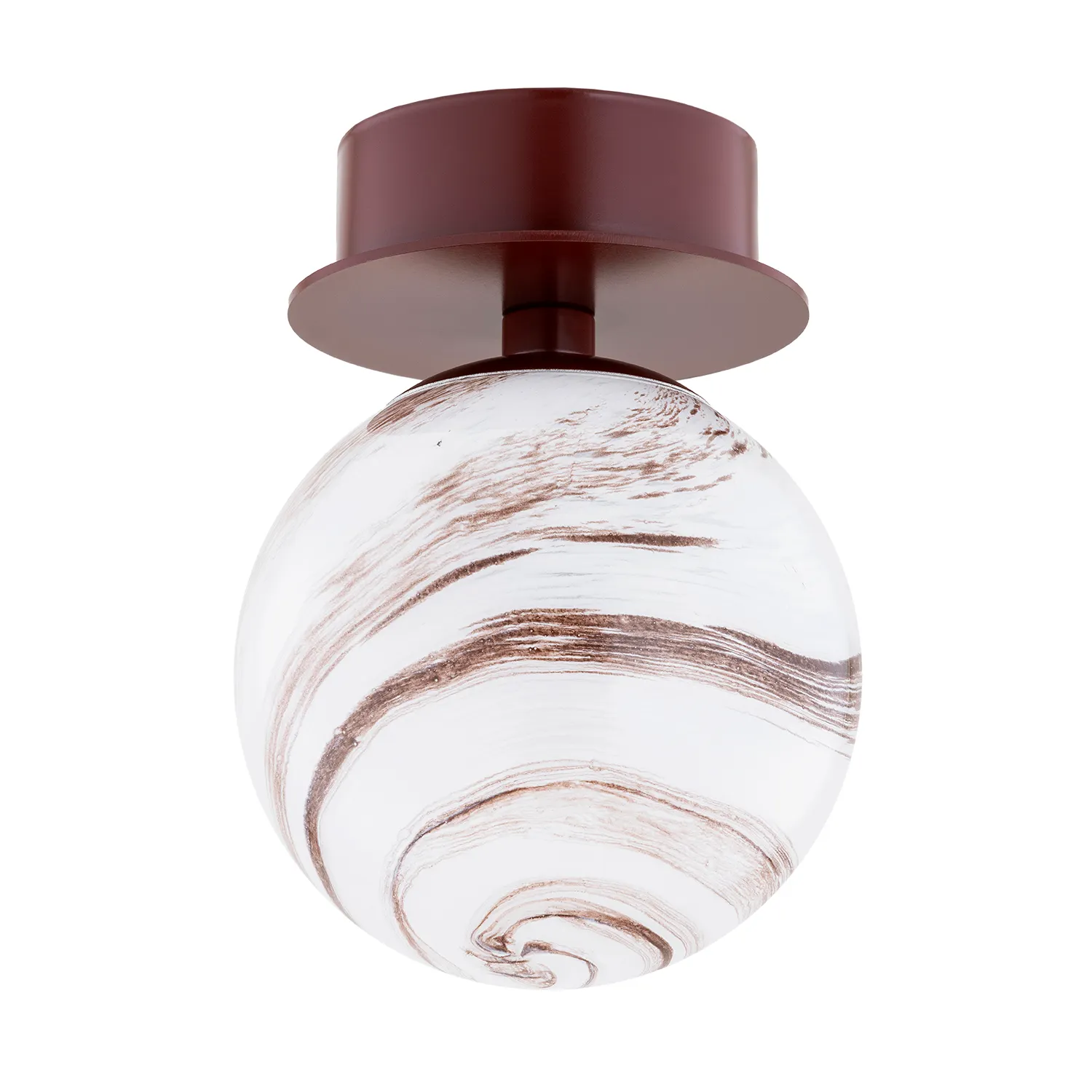 Kinkiet / Plafon FABIO brązowy biało-brązowy marmur 16x12cm - 8455