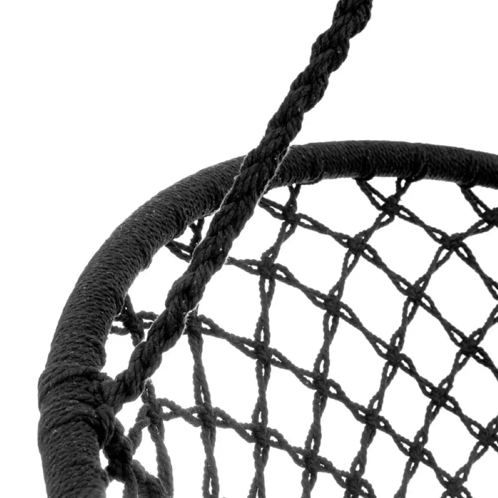 Fotel hamakowy BRASIL HOOP FI 60 cm czarny - MI_5902659146885