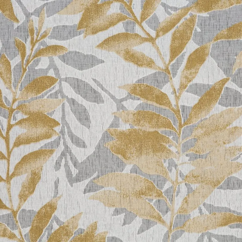 ZASŁONA LIŚCIE HARIET 140 X 250 CM NATURALNY - EU_398336