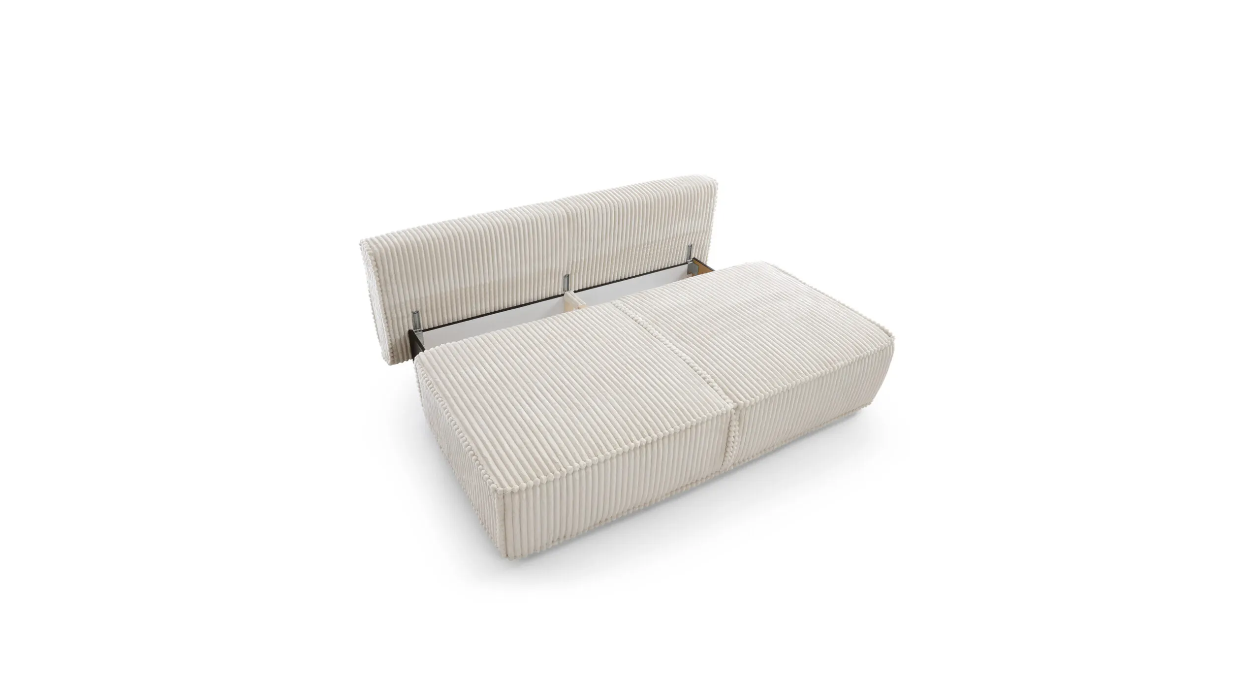 Sofa rozkładana KOMMA funkcja spania - tkanina Tilia 01 kremowa