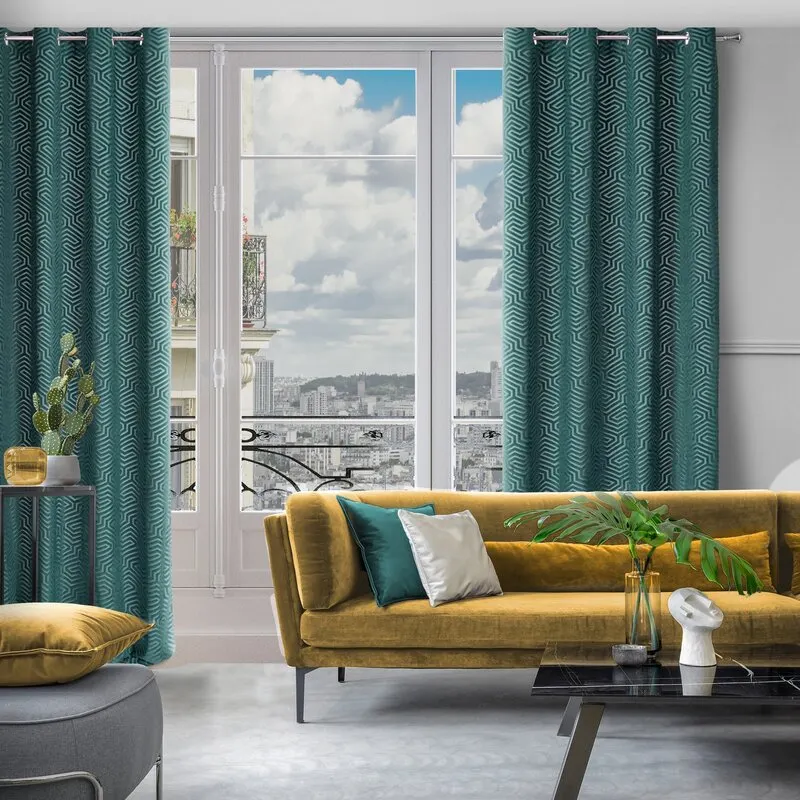 ZASŁONA GOTOWA INGA NA TAŚMIE 140 X 250 CM TURKUSOWY ZASŁONA GOTOWA INGA NA TAŚMIE 140 X 250 CM TURKUSOWY