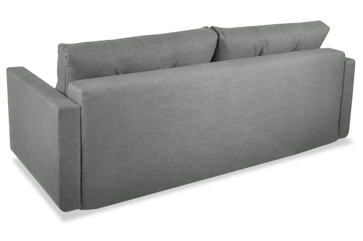 Sofa rozkładana z pojemnikiem SCANDI 218 cm szara pikowana - SCANDINEW-AUSTIN19GREY