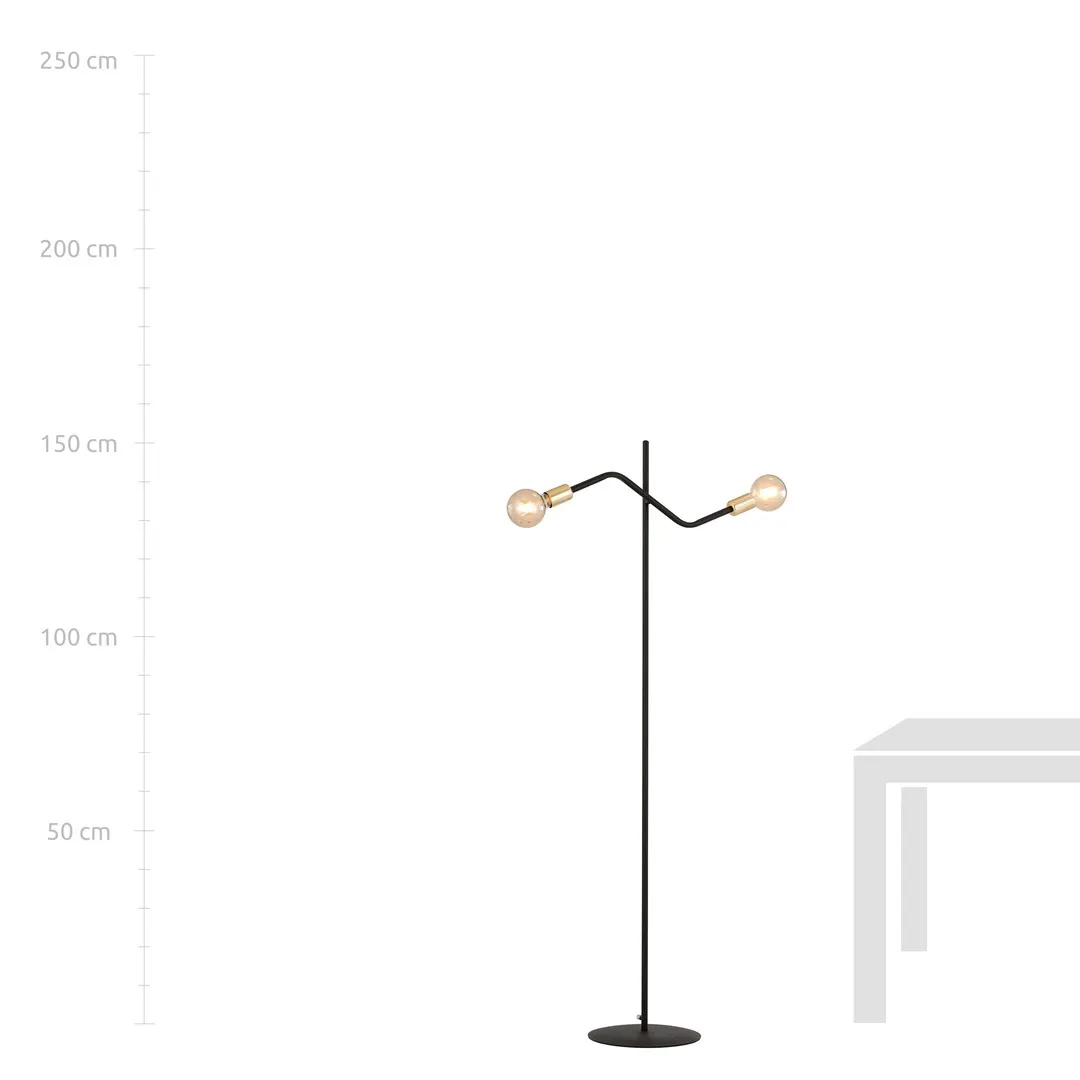 Lampa sufitowa BOLT Czarny 1125/LP2 - 1125/LP2
