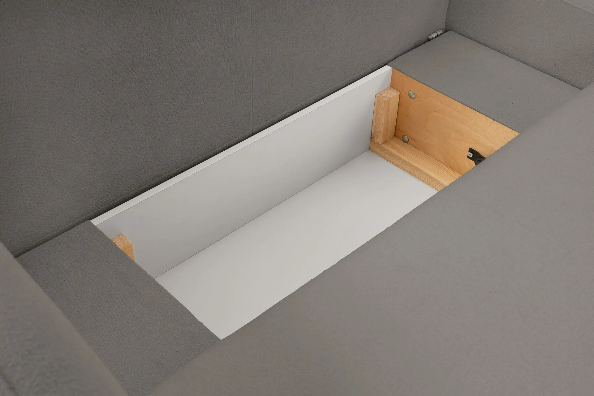 Narożnik rozkładany z pojemnikiem OLIO SICURIO 248 cm prawostronny ciemnoszary - OLIO_NAR_SICURIO75_P