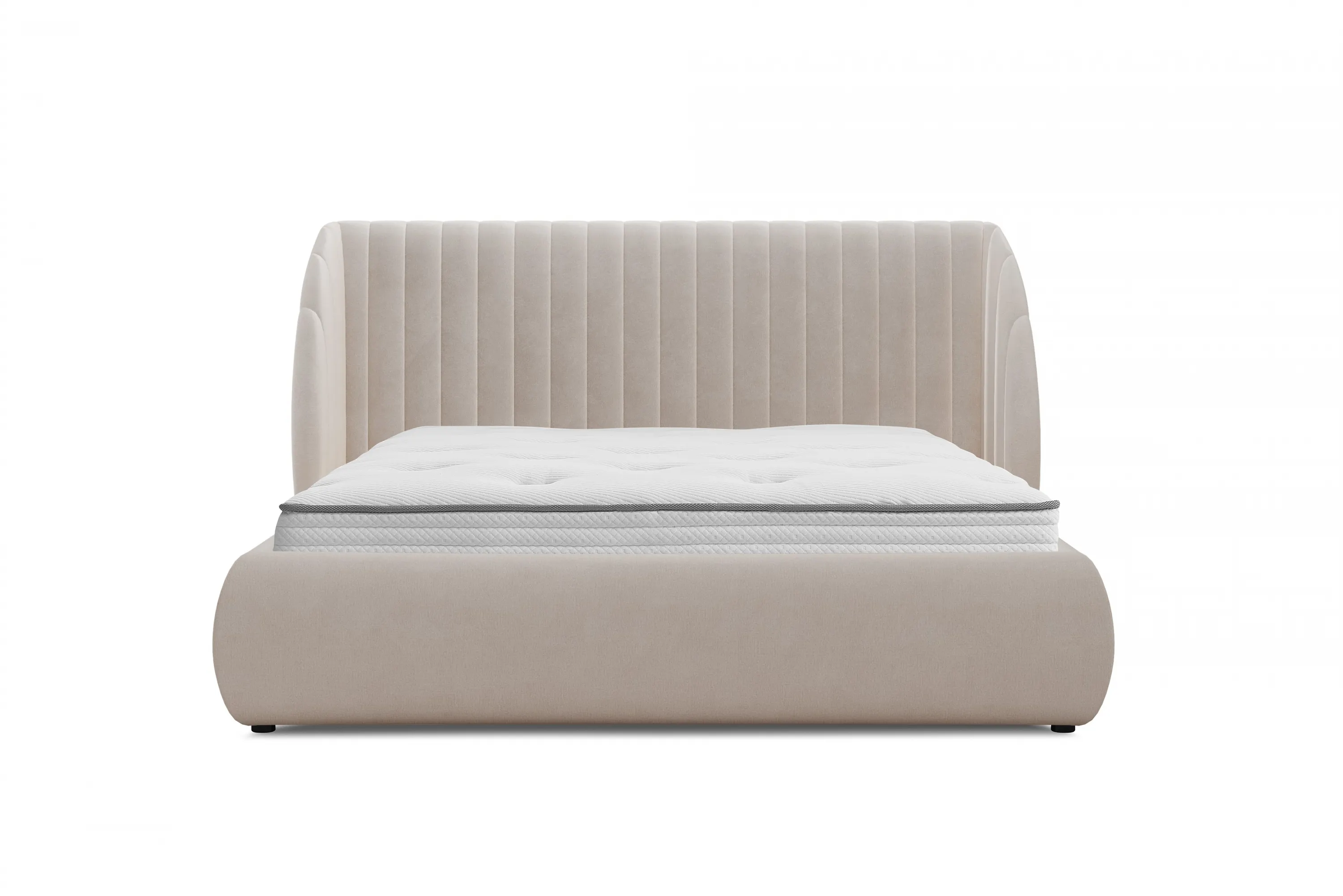 Łóżko Galin z pojemnikiem / 140x200 / Salvador (SIC) 2 - kremowy - B_158685