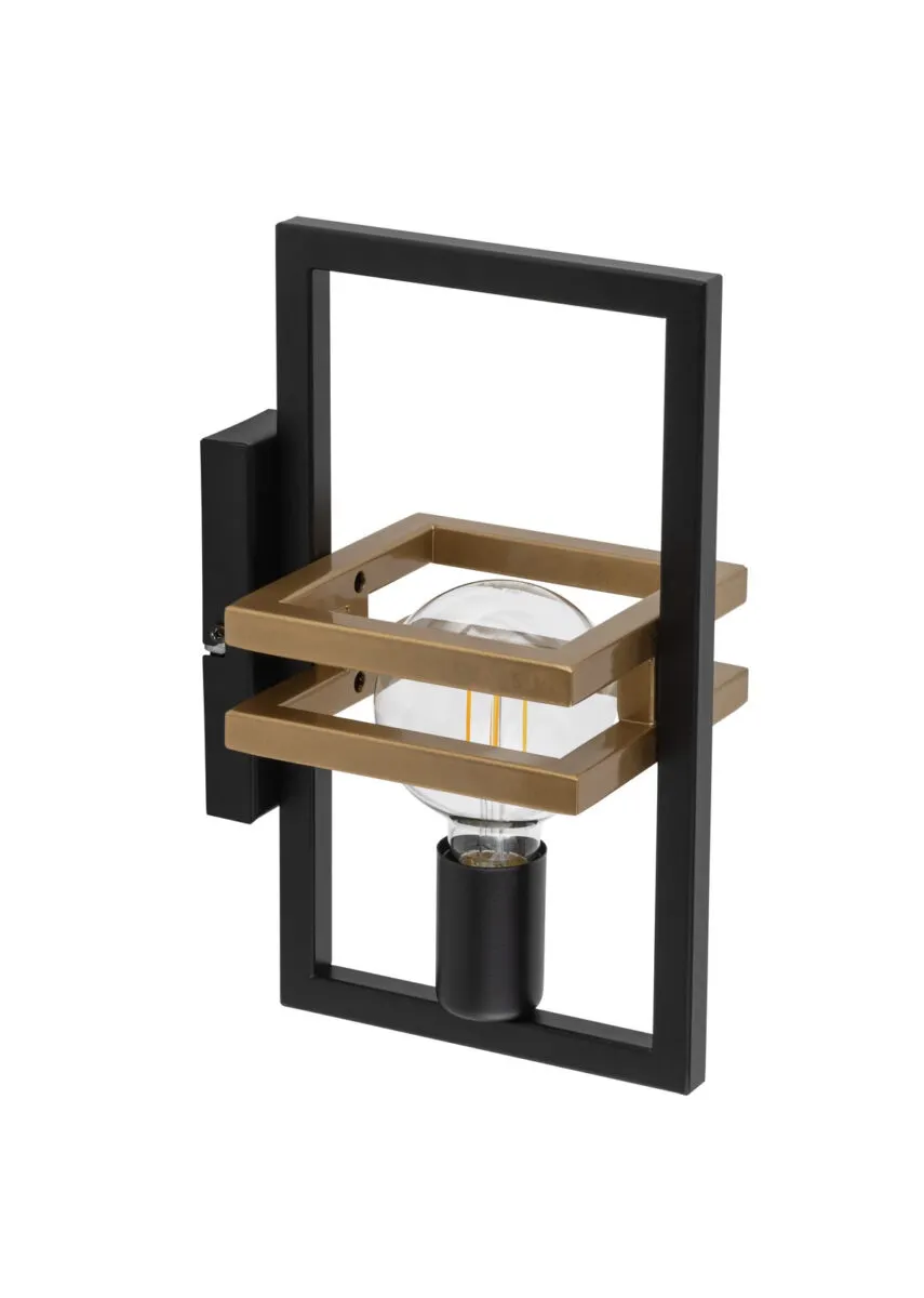 Kinkiet MERCI czarno-złoty Kinkiet MERCI czarno-złoty