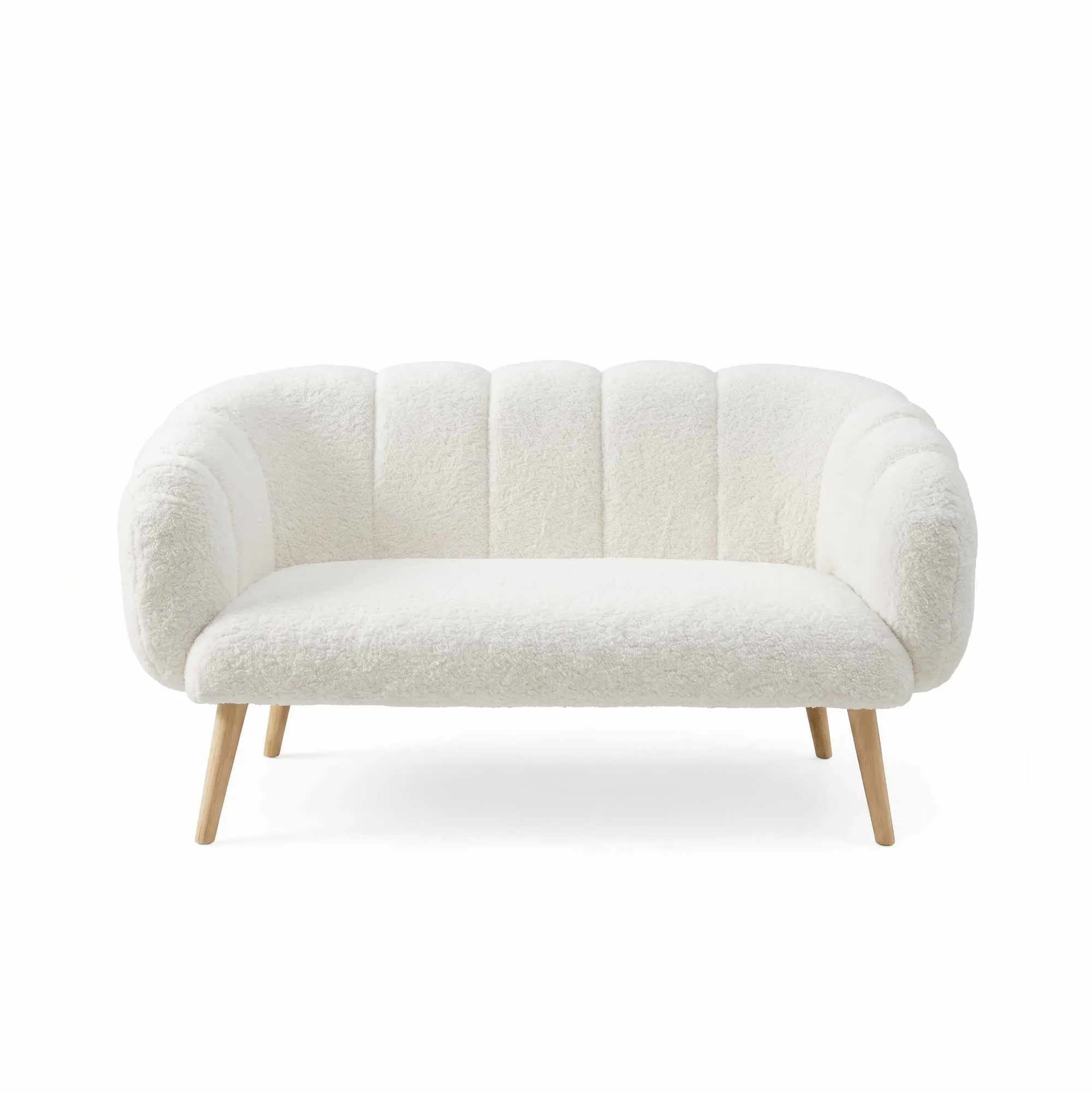 Sofa 2-osobowa LOTUS Wellsoft biała - ASI_251BLS1153