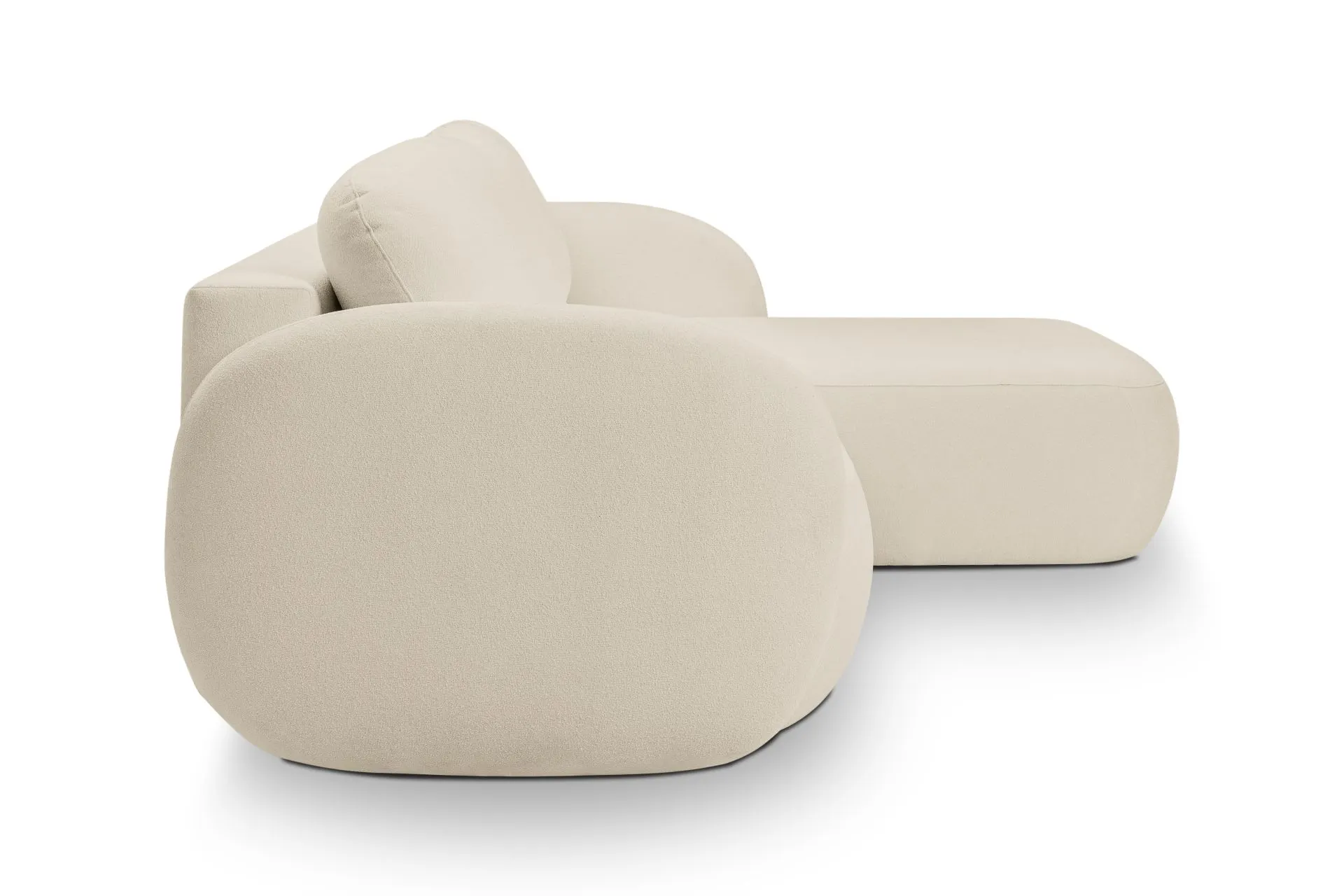 Narożnik rozkładany z pojemnikiem OLIO SICURIO 248 cm prawostronny beżowy - OLIO_NAR_SICURIO55_P