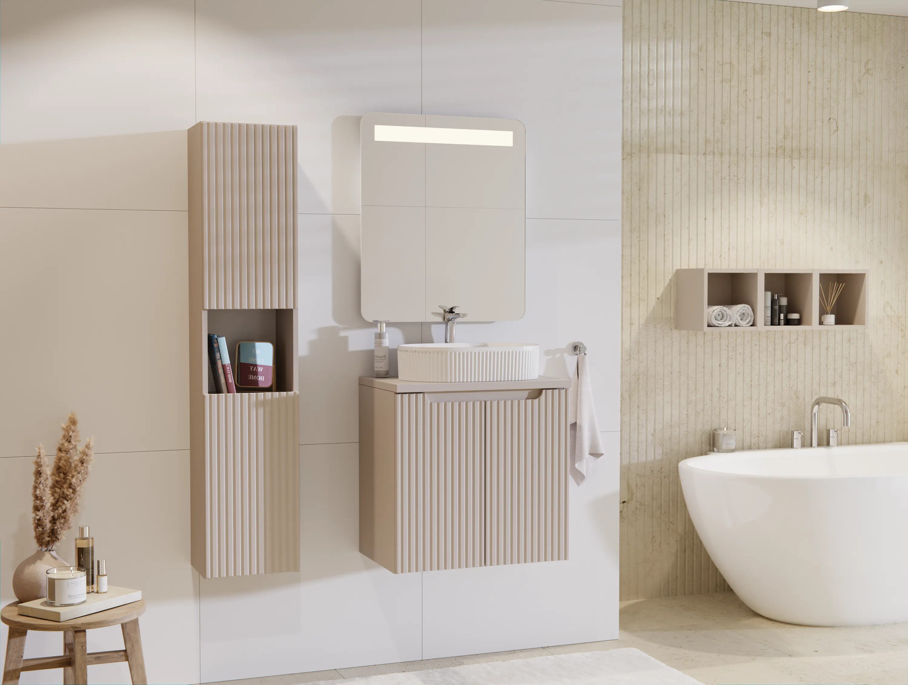 Regał Górny Qubik NOVA CASHMERE - NOVA_CASHMERE_83-27-Q