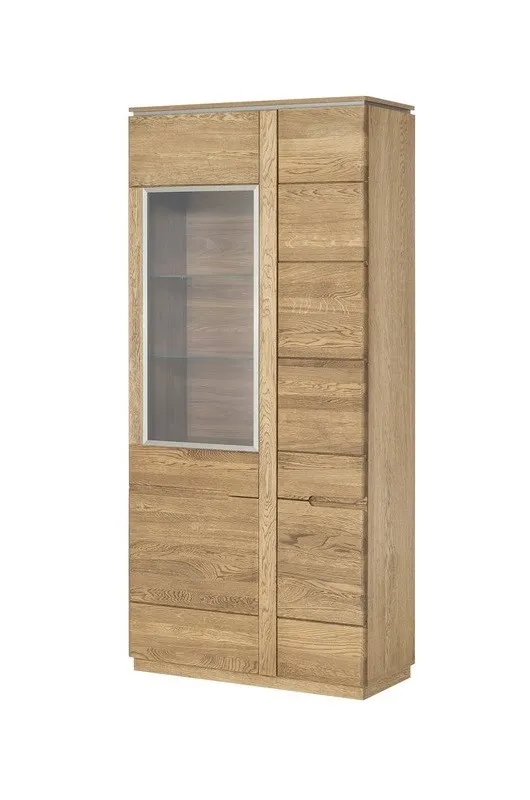 Witryna 2-drzwiowa MONTENEGRO 12 drewniana dąb rustical 198x90x42cm