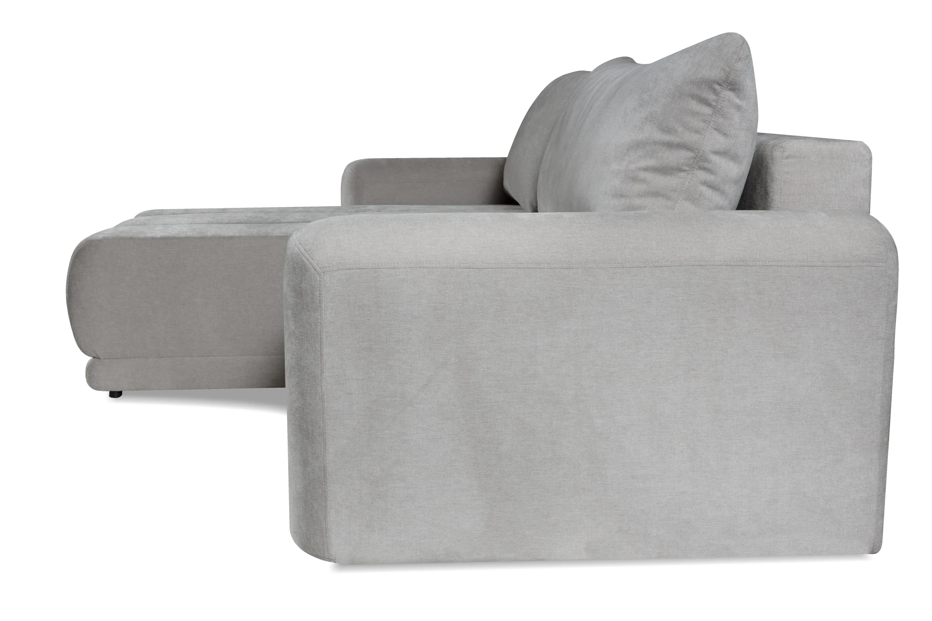 Narożnik rozkładany L-kształtny TREVI WIND 255 cm pikowany szary - TREVI_L_WIND_84