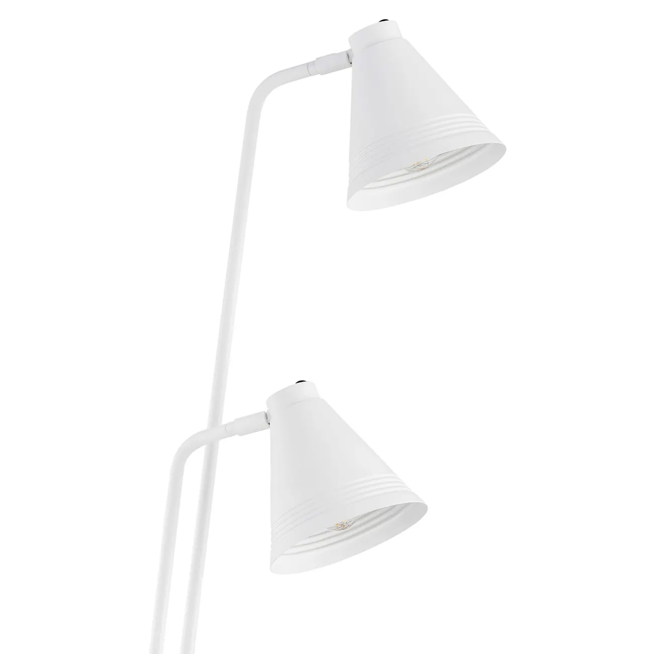 Lampa podłogowa AVALONE metalowa biała 168cm regulowana - 7076