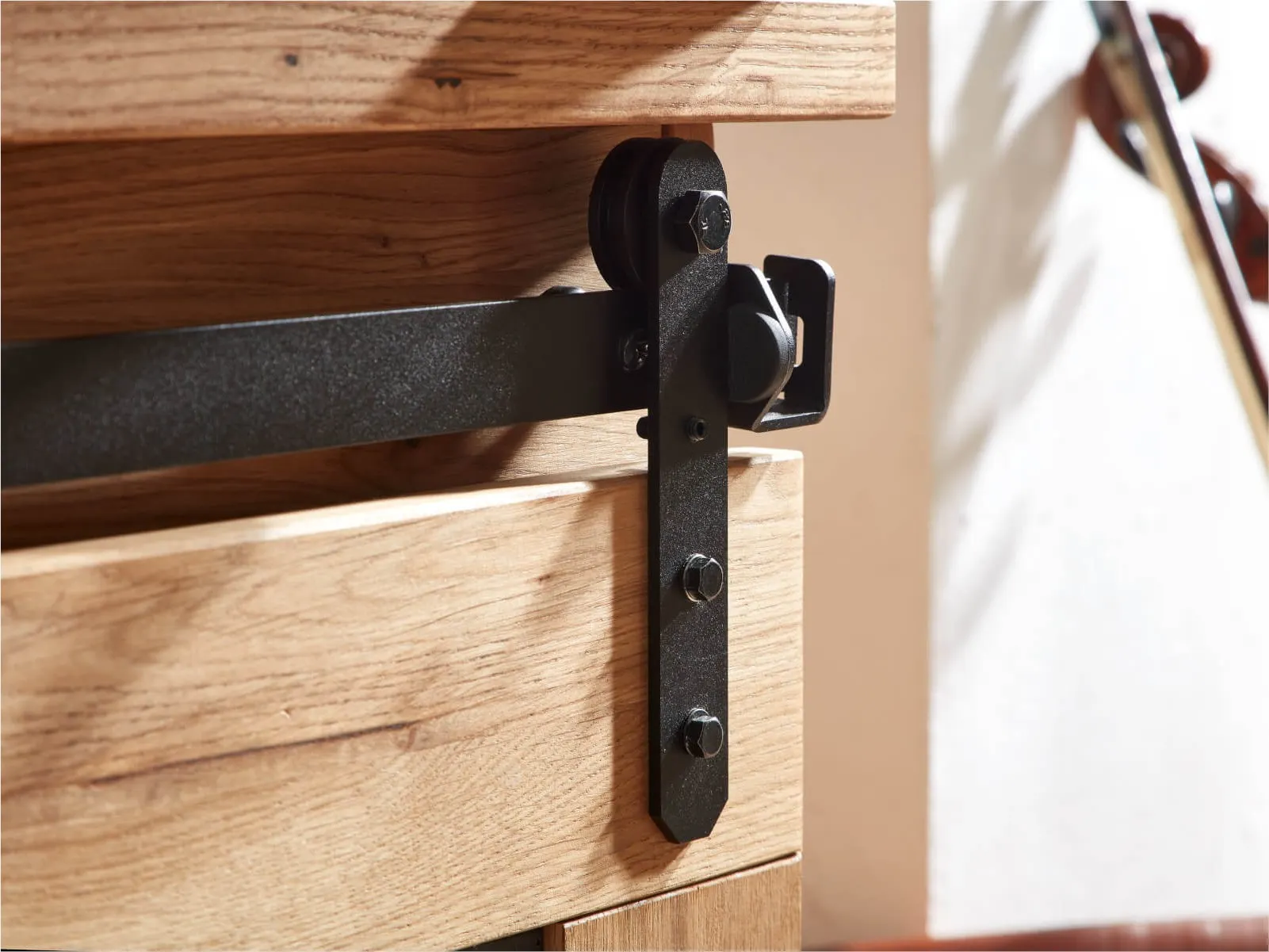 Witryna dębowa TIDY 102x152 z 4 szufladami, dąb olejowany - GK_1034240101