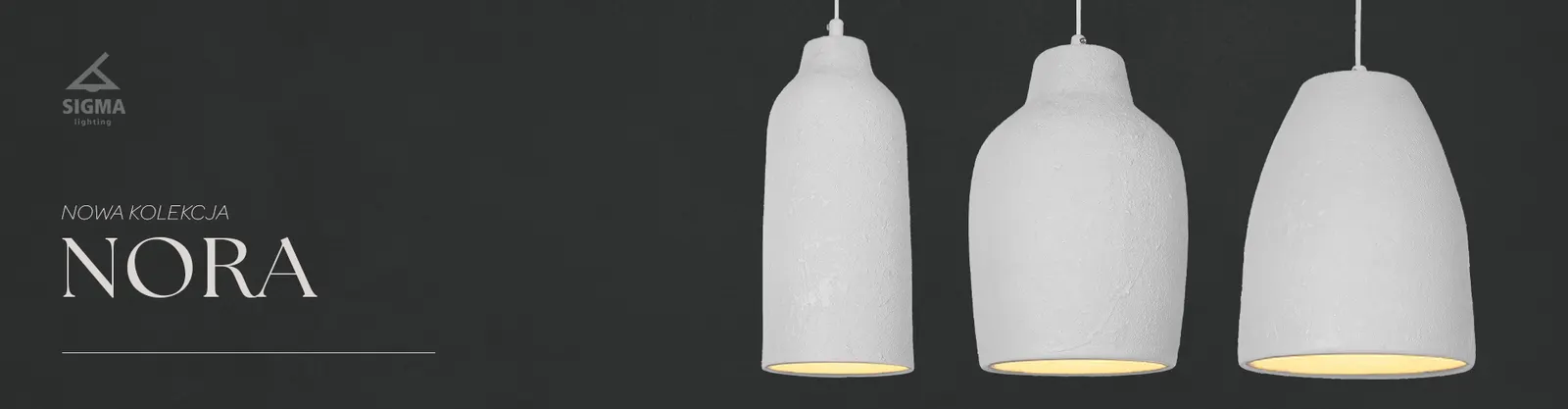 Lampa wisząca NORA A ceramiczny klosz biała - SI_41377