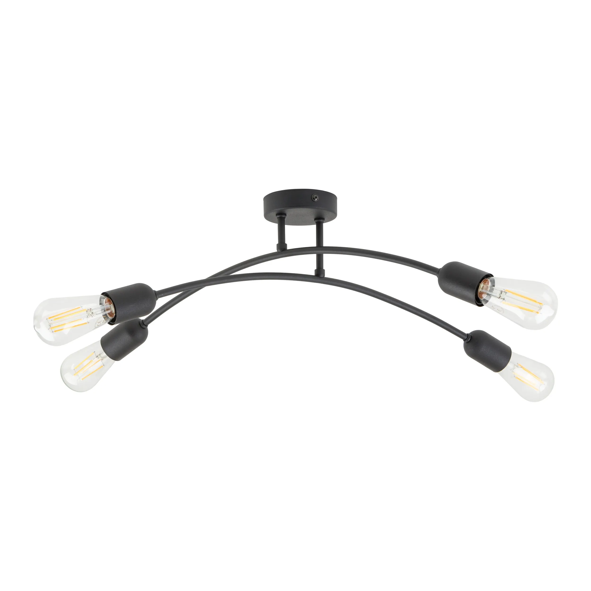 Lampa sufitowa HELIX czarna metalowa 62x26cm - TK_4679