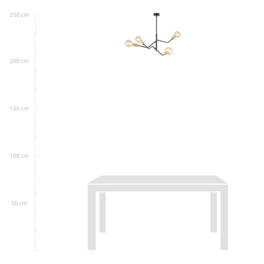 Lampa sufitowa BOLT Czarny 1125/4 - 1125/4