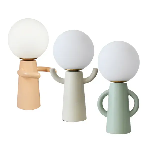 Lampa stołowa designerska PAUL różowa - LY04PAU/H40PE