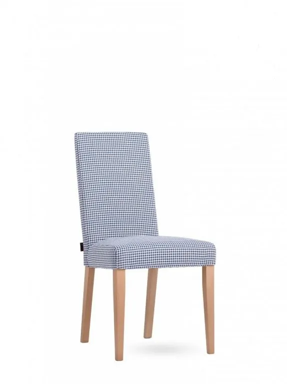 KRZESŁO MODERN O106 Drewno bukowe TK: KENIA 796 GRANATOWA PEPITKA