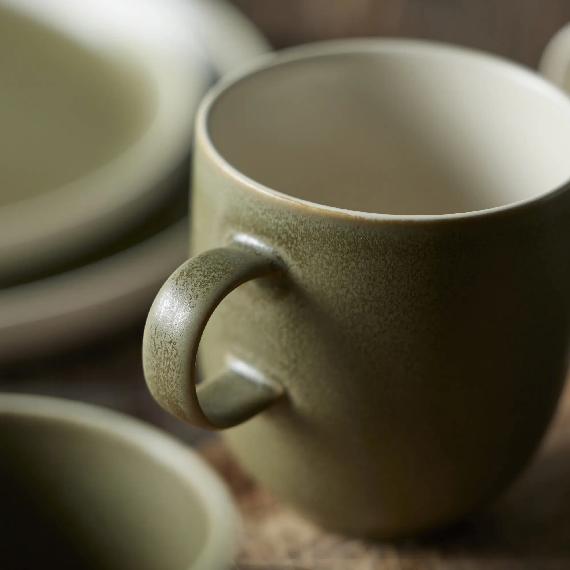 image kuba ceramiczna, kubek, frytkowy, głęboki kolor, powierzchnia matowa