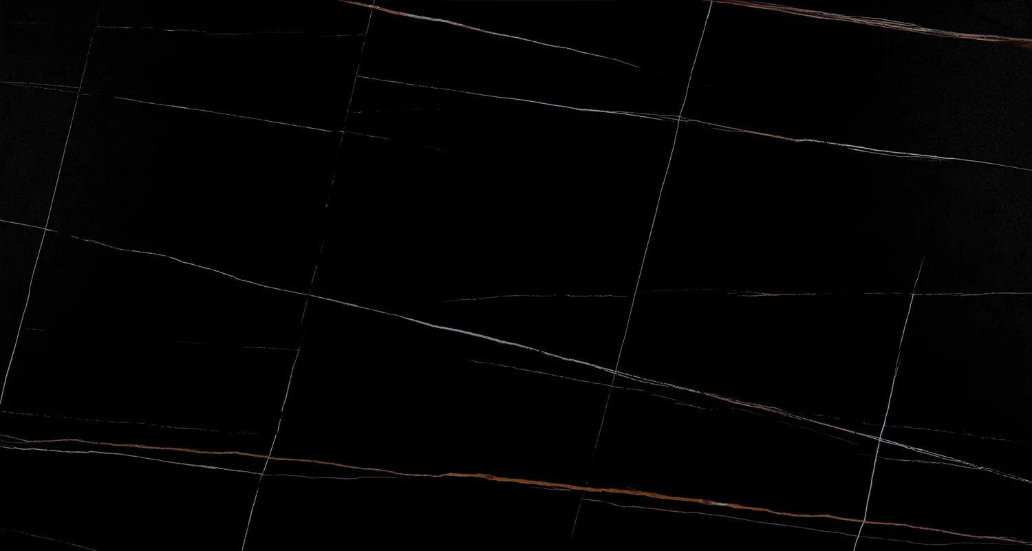 Stół rozkładany ceramiczny blat GENESIS 90x160-220 czarny stelaż jesion czarny mat - GENESISCJ160