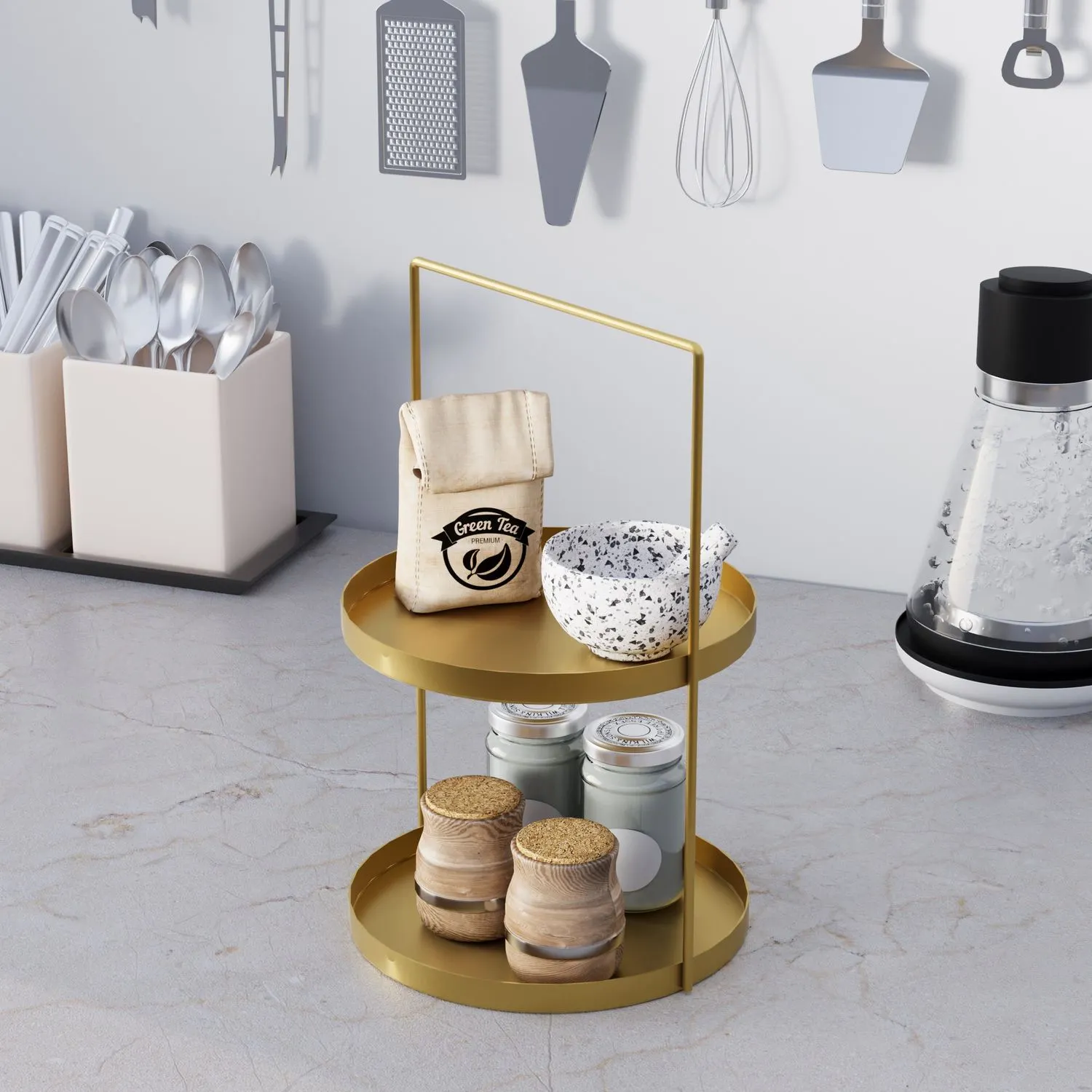 Metalowa ozdoba TILOS B złota - ASI_247HFM1120