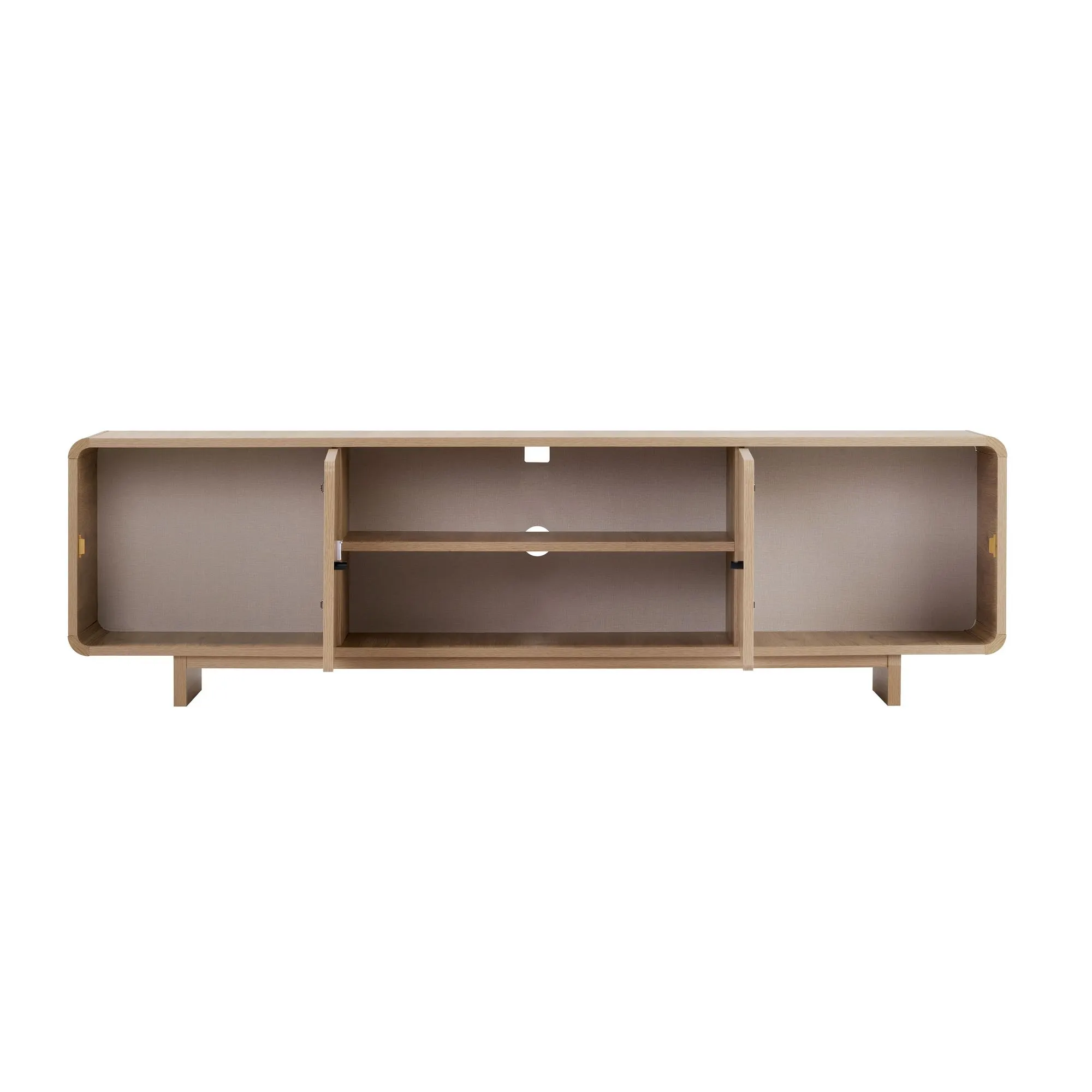 Szafka RTV 2-drzwiowa MIREL 180 cm Dąb Sepet - ASI_632NRD1117