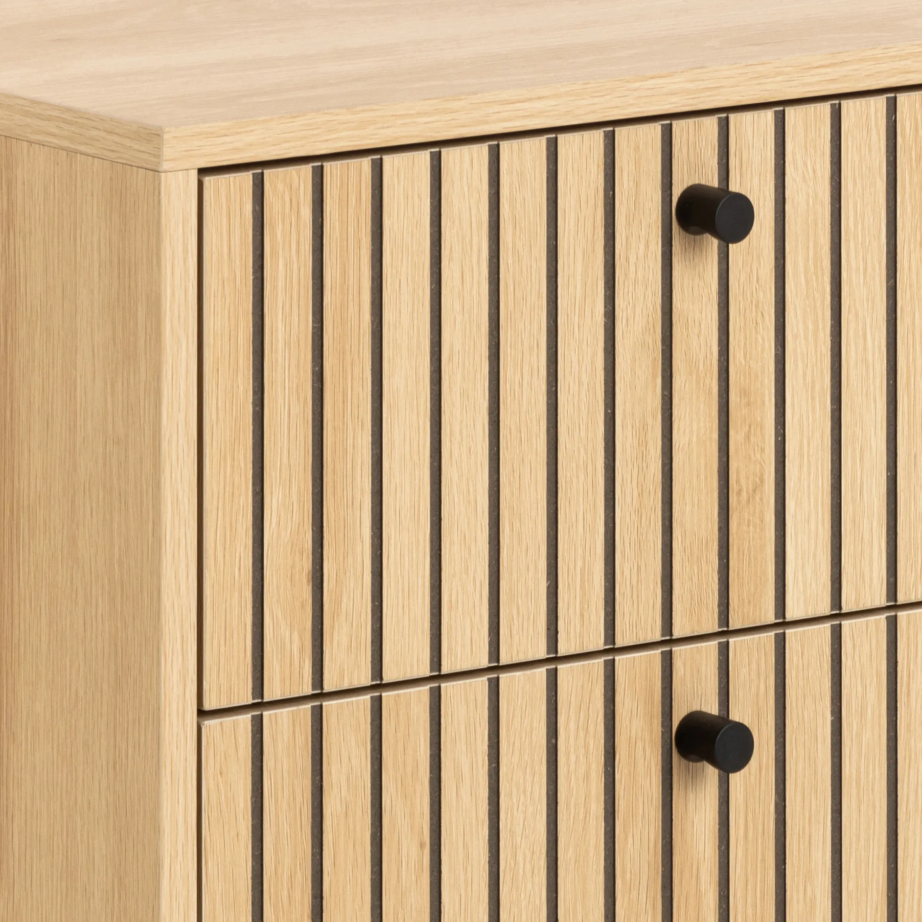 Szafka nocna z 2 szufladami ALBANY efekt drewna 45,6x40x70 - 0000105051