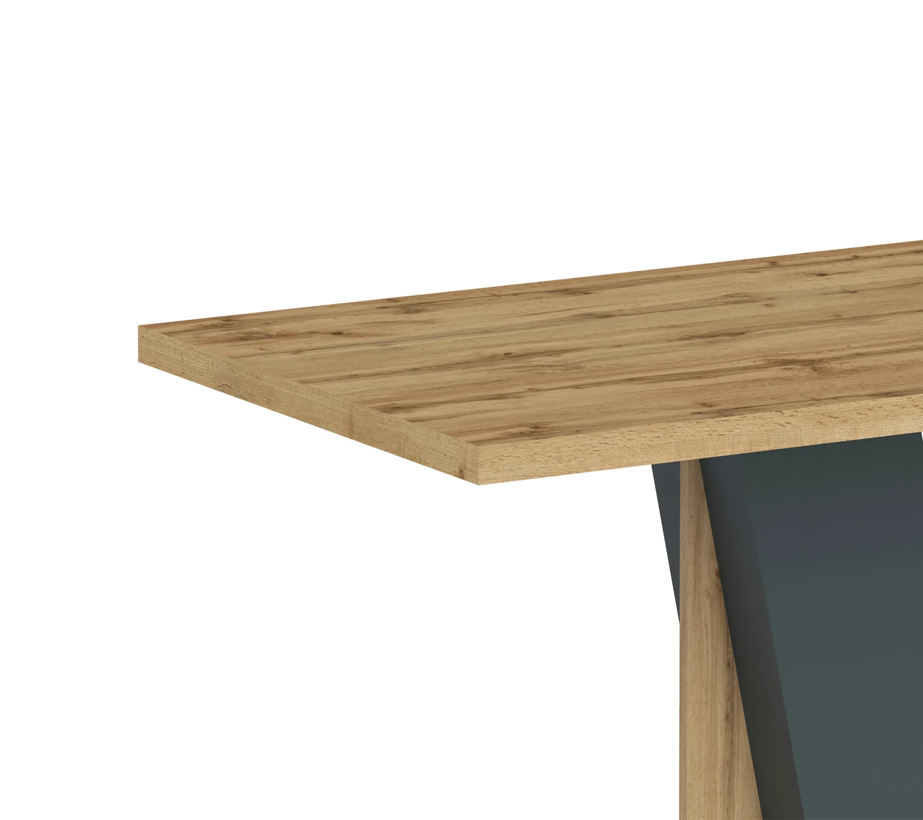Stół na podstawie BRISTOL 90x138 dąb wotan antracyt - INT_5002609