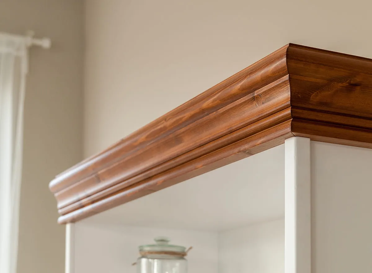 Regał sosnowy Toskania Kolor: biały, bejca - PL2050BS